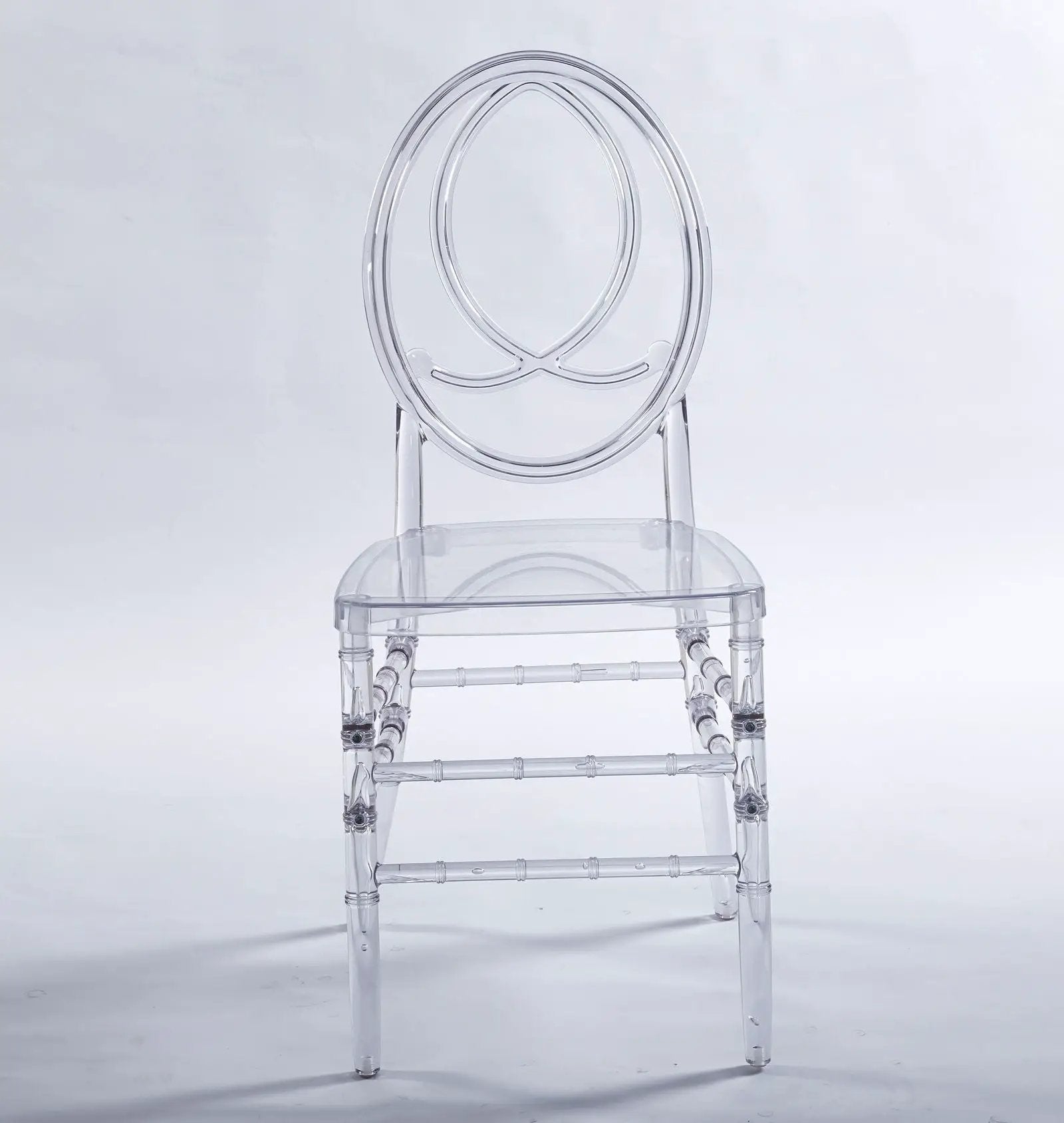 Dining Chair, Plastic Seat, Welding Chair (Set of 4) - Transparent by HouseOfZazla
