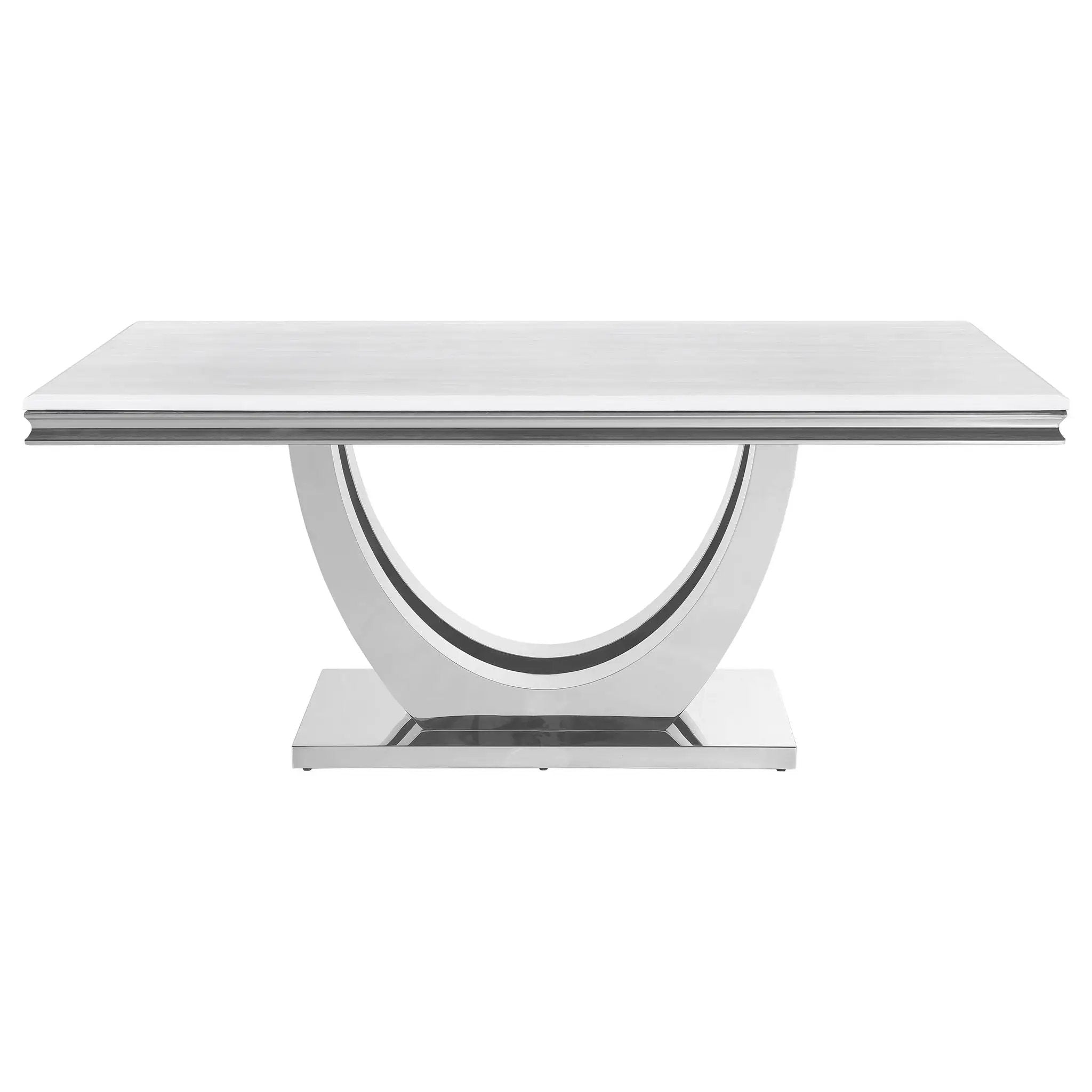Kerwin 5-piece Rectangular Dining Table Set Grey and Chrome by Unique Piece Furniture