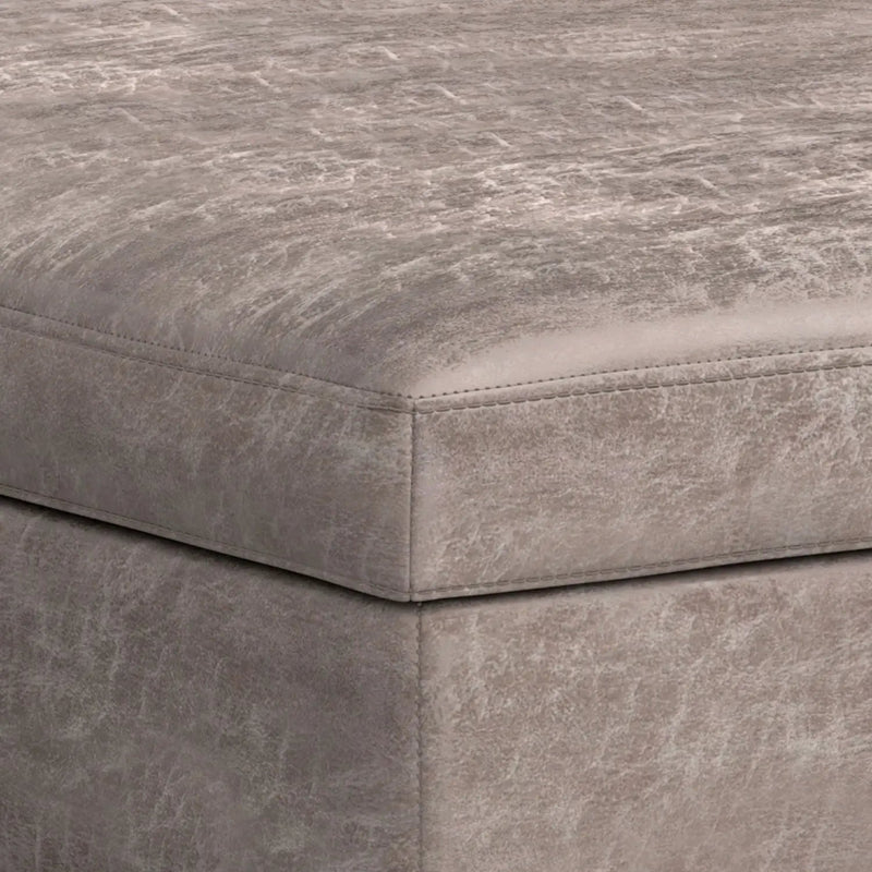 Owen - Multifunctional Square Coffee Table Storage Ottoman by HouseOfZazla