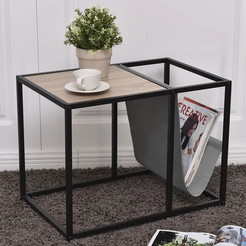 End Table Side Accent Metal Magazine Organizer by DirectDeals
