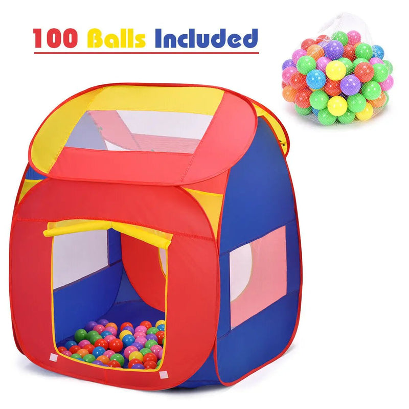 Portable Kid Play House Toy Tent with 100 Balls by DirectDeals