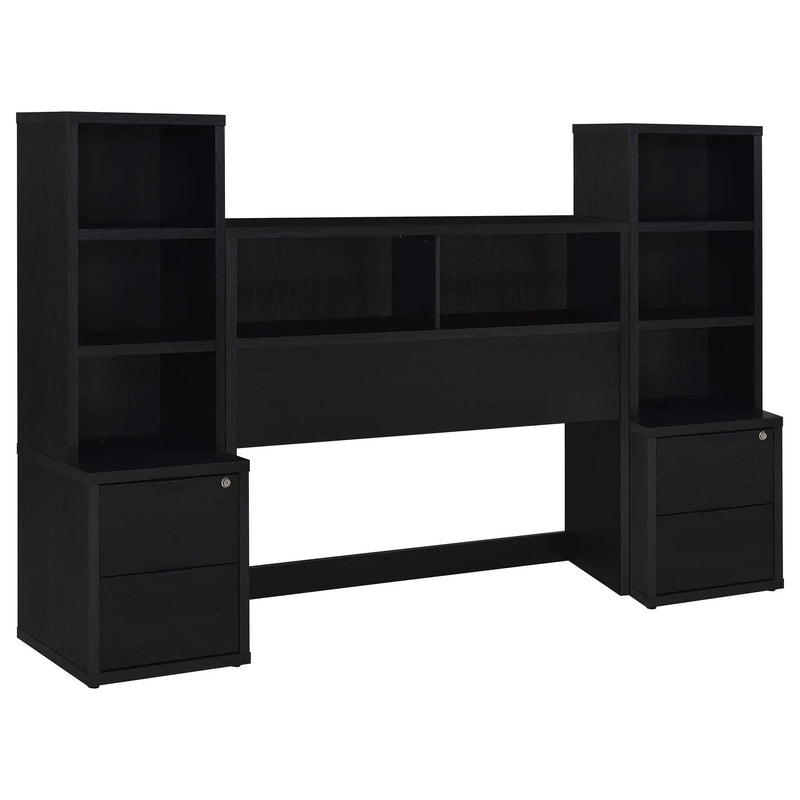 Westpark 3-piece Full Bedroom Set Bookcase Headboard Black by Unique Piece Furniture