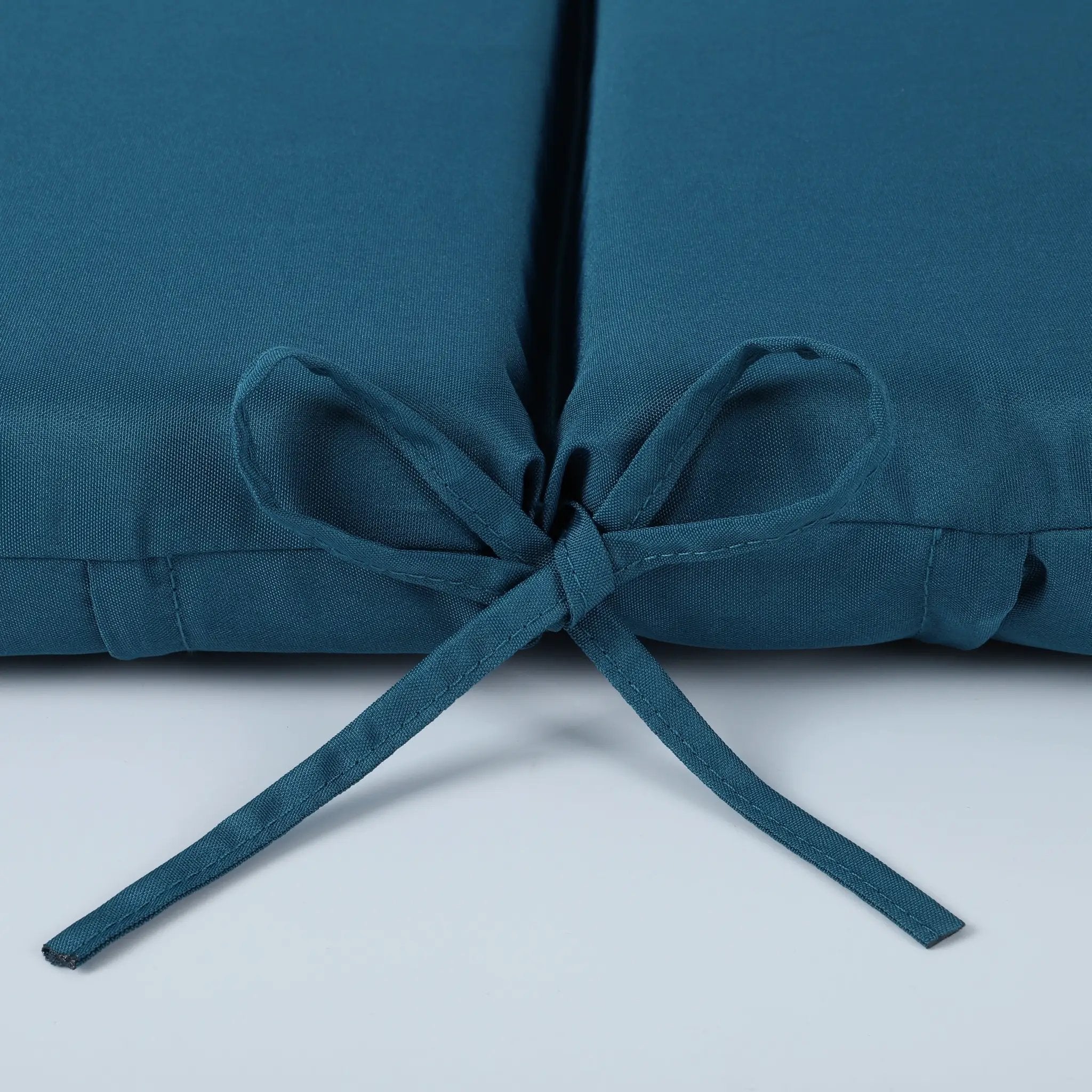 Outdoor Lounge Chair Cushion Set - Lake Blue Polyester, UV & Fade Resistant, 2PCS by HouseOfZazla