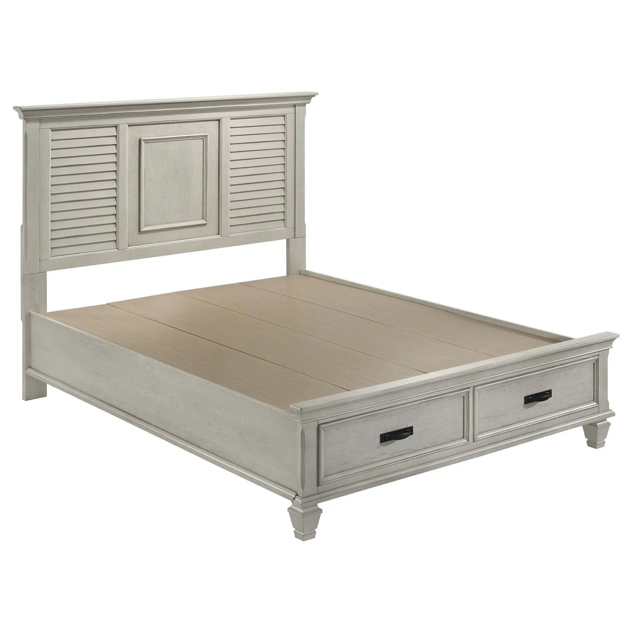 Franco 5-piece Queen Bedroom Set Distressed White by Unique Piece Furniture