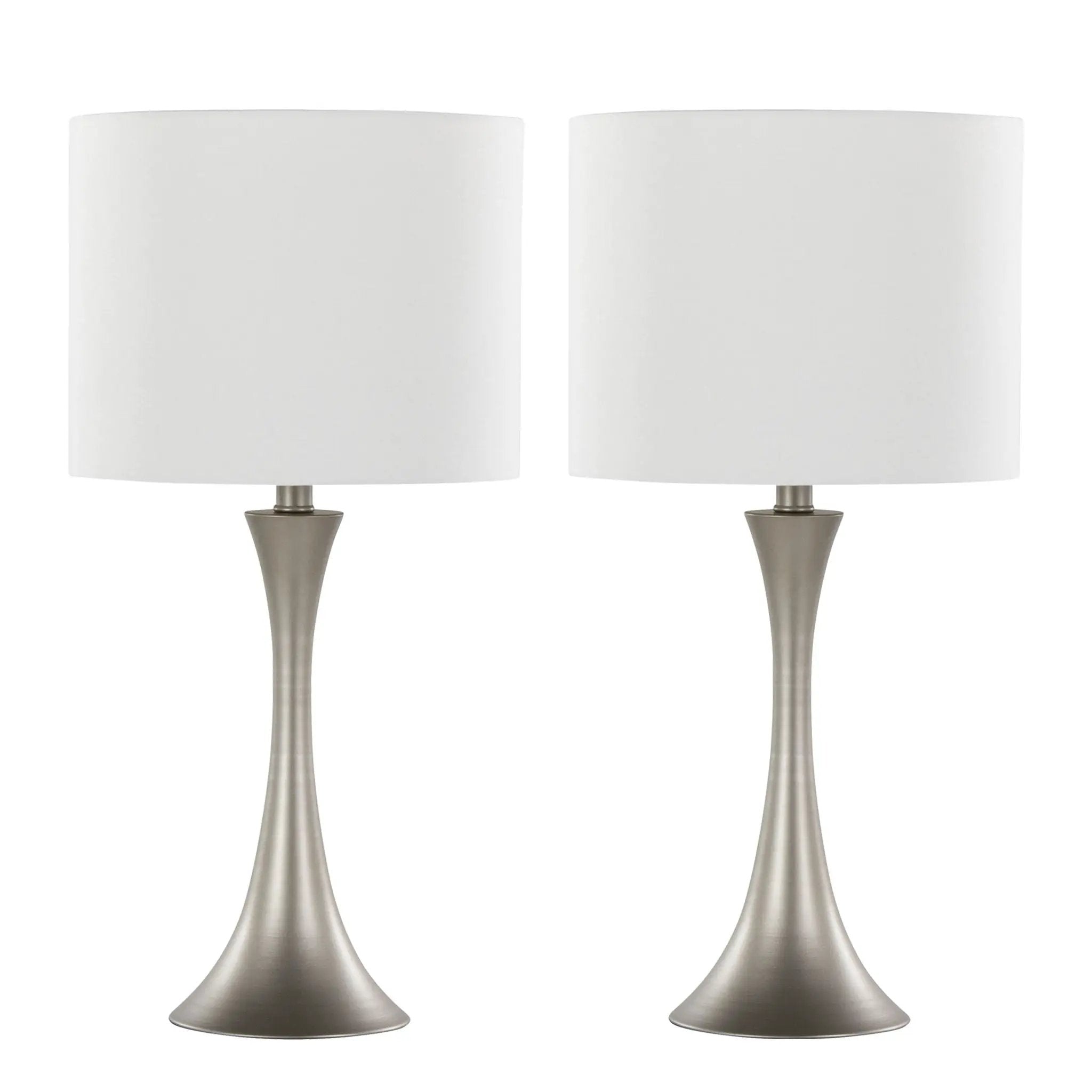 Lenuxe - Contemporary & Modern Design Table Lamp (Set of 2) by HouseOfZazla