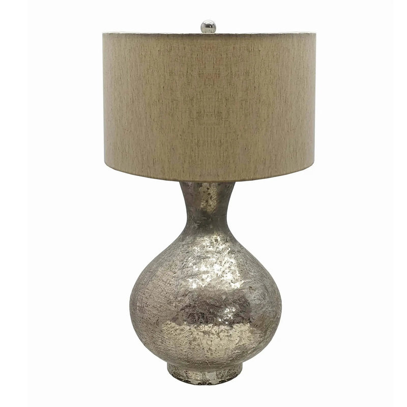 Hand-Finished Mercury Glass Table Lamp by HouseOfZazla
