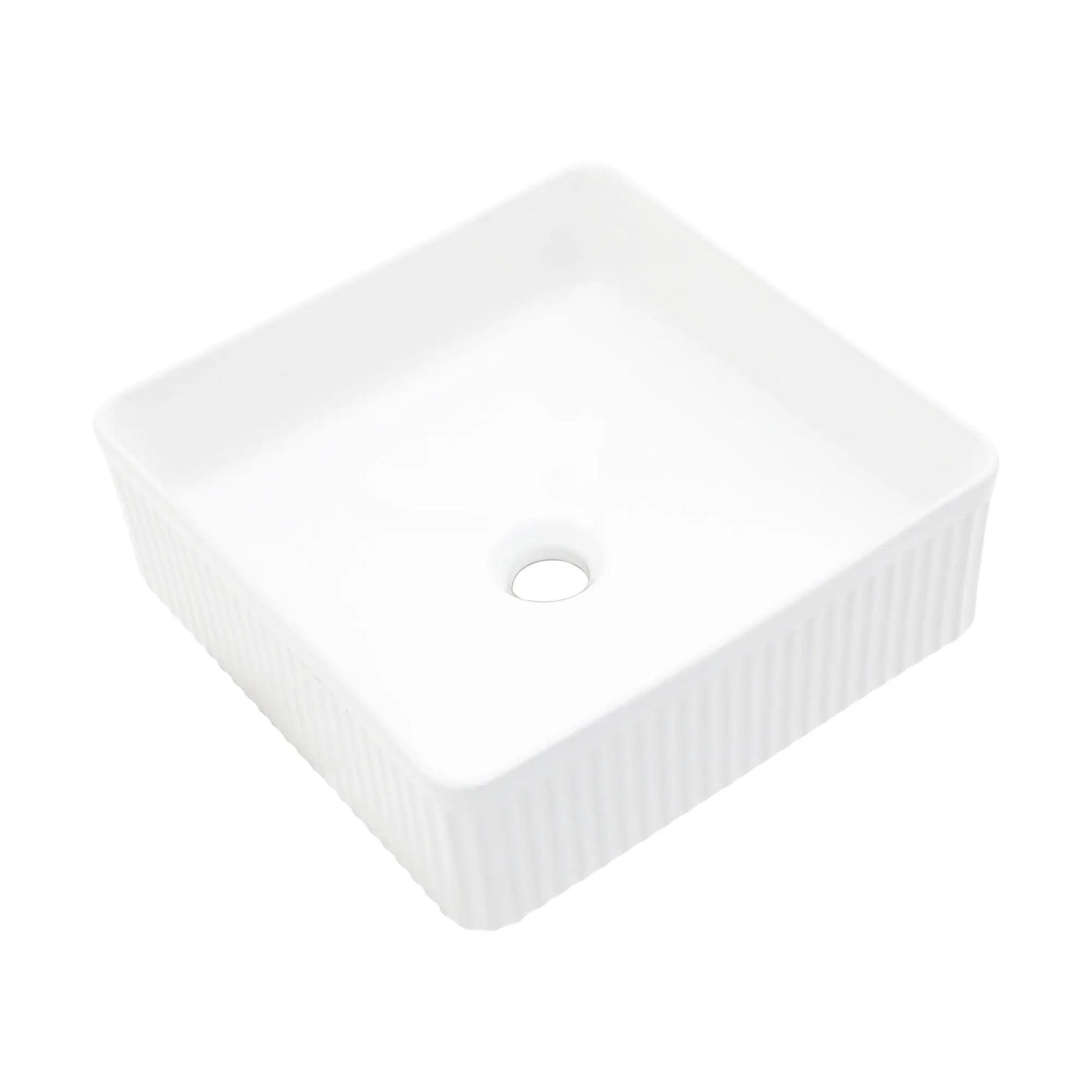 Modern Ceramic Rectangular Vessel Bathroom Sink by HouseOfZazla