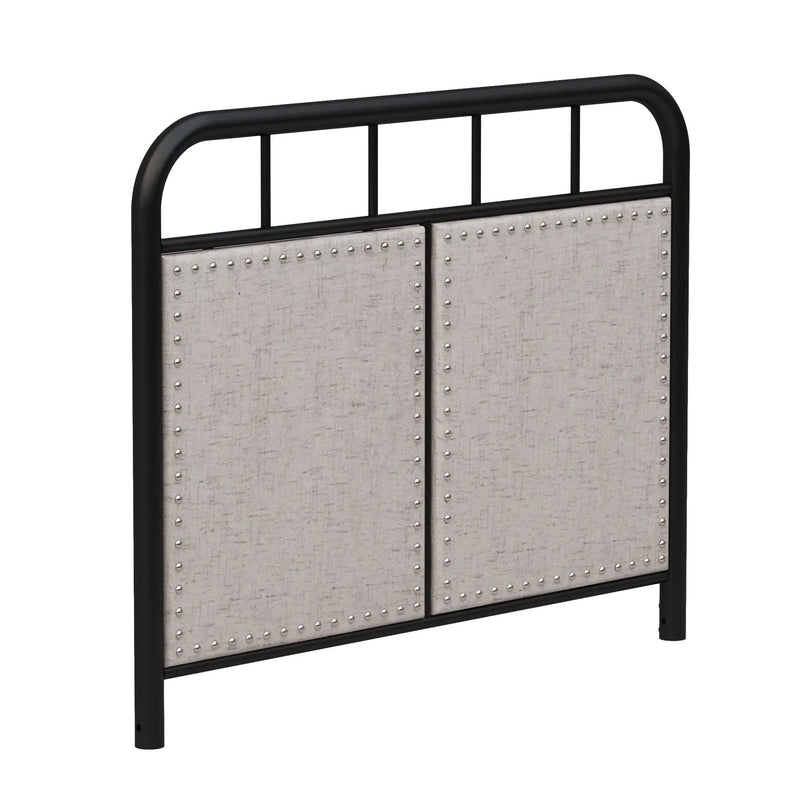 Twin Size Linen Upholstered Platform Metal Bed Frame with Fabric Headboard and Footboard by HouseOfZazla
