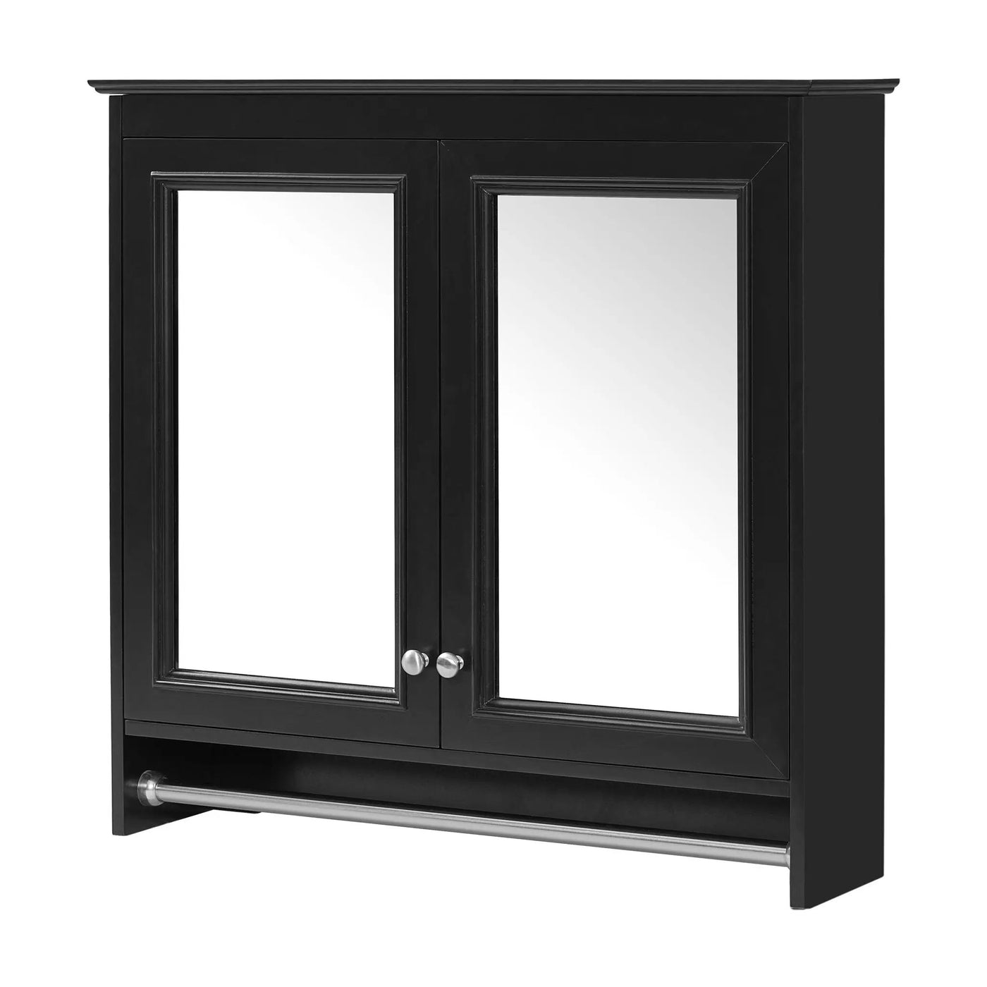 Modern Wall-Mounted Mirror Cabinet With Adjustable Shelves, Soft-Close Doors, High-Definition Mirror by HouseOfZazla