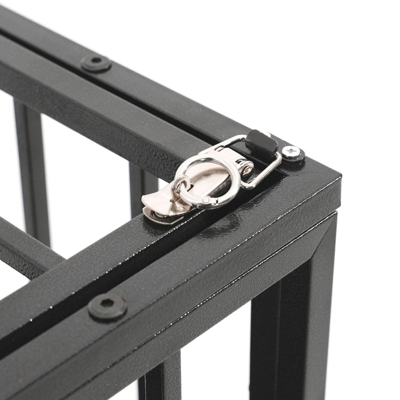 Extra Large Heavy Duty Dog Crate With Removable Pans For Dogs - Black by HouseOfZazla