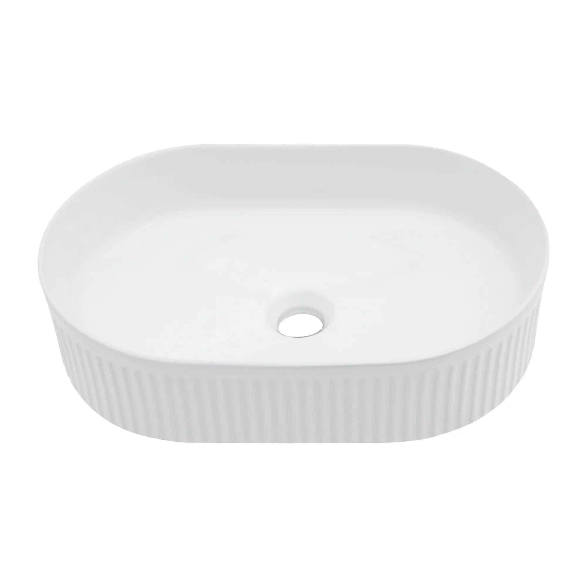 Vessel Oval Bathroom Sink - White by HouseOfZazla