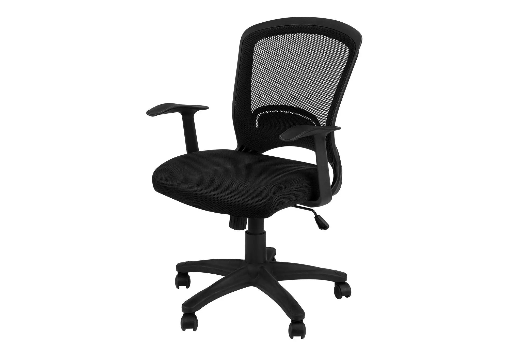 Office Chair, Adjustable Height, Swivel, Ergonomic, Armrests, Mesh - Black by Unique Piece Furniture