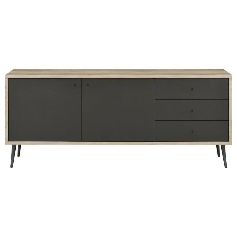 Maeve 2-door Engineered Wood Cabinet Antique Pine and Grey by Unique Piece Furniture