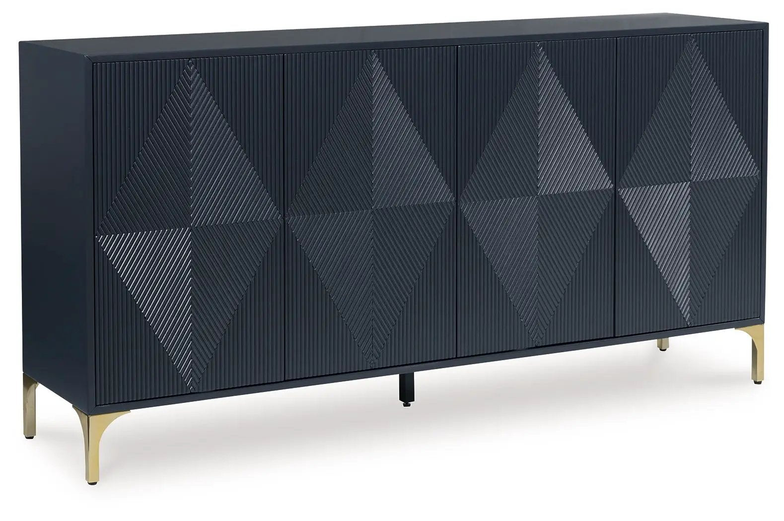 Loirwick - Accent Cabinet - Dark Blue by Unique Piece Furniture