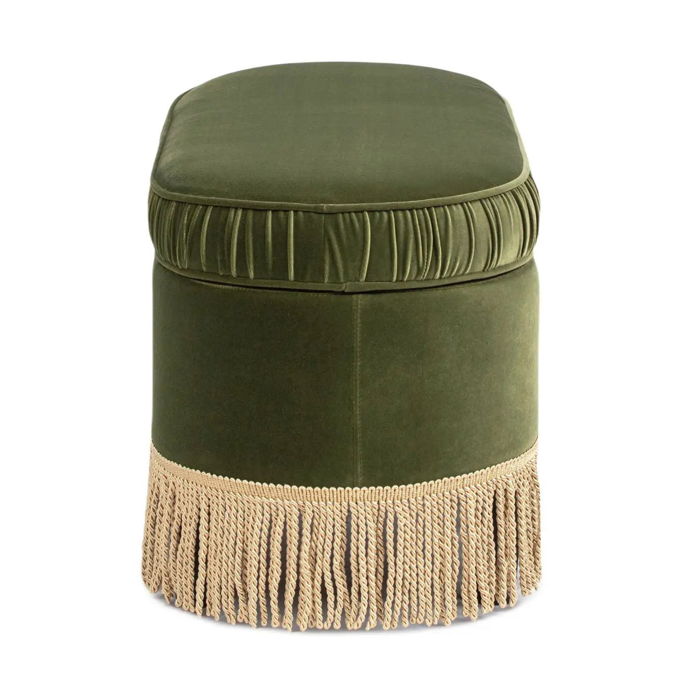 Serena - Contemporary Design Oval Storage Bench Ottoman by Unique Piece Furniture