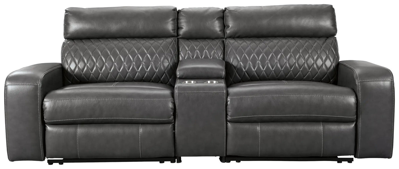 Samperstone - Power Reclining Sectional by Unique Piece Furniture