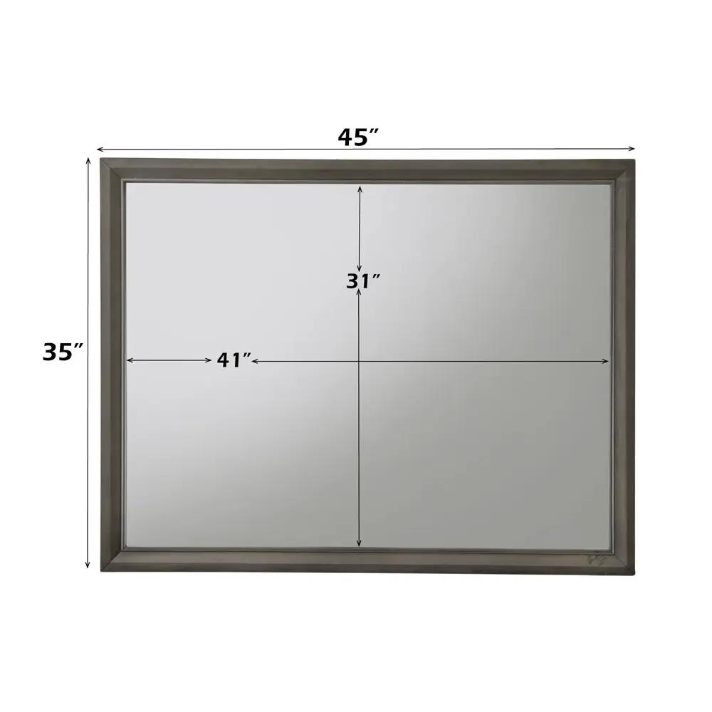 Carine II - Mirror - Gray by Unique Piece Furniture