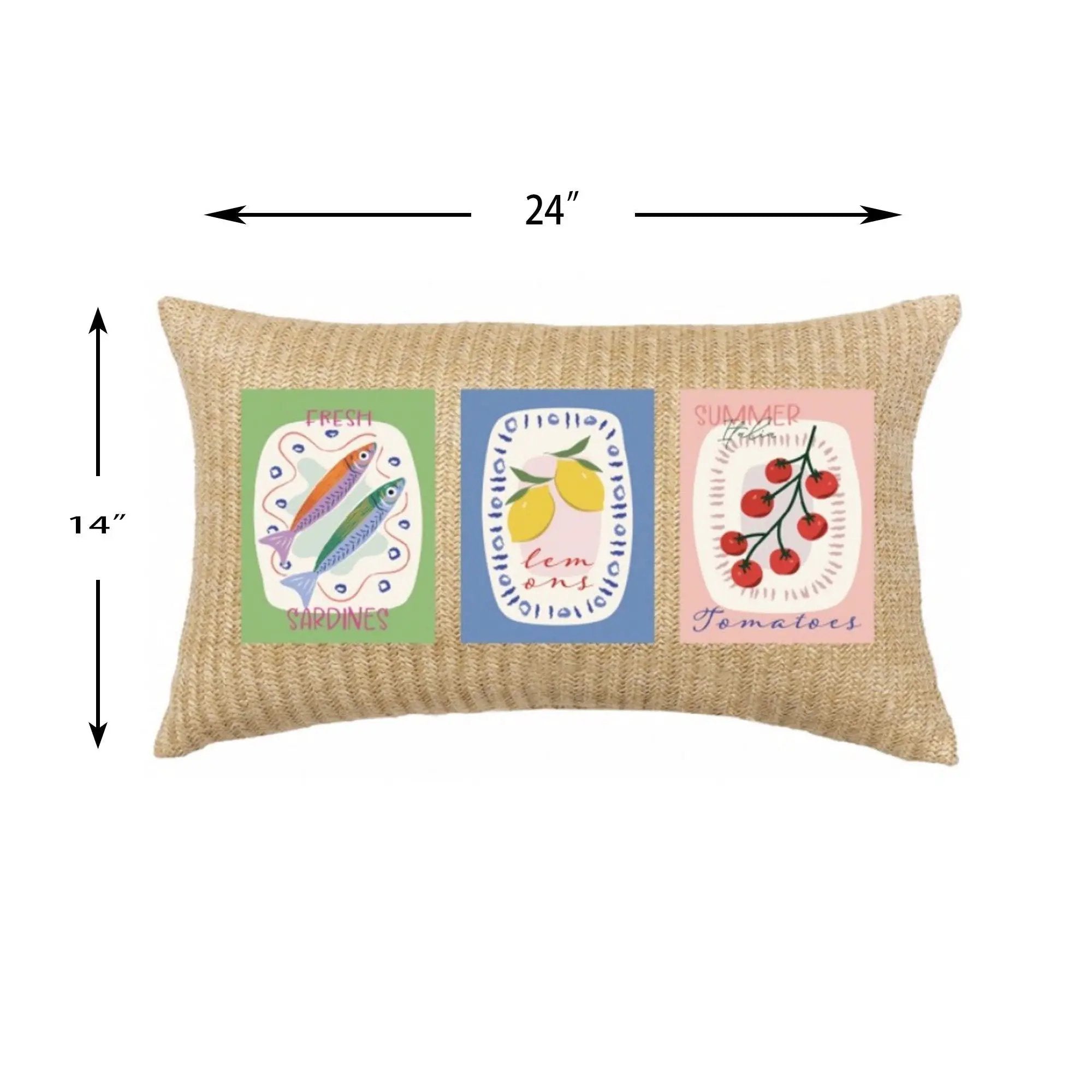 Outdoor Lumbar Pillow - Multi by HouseOfZazla