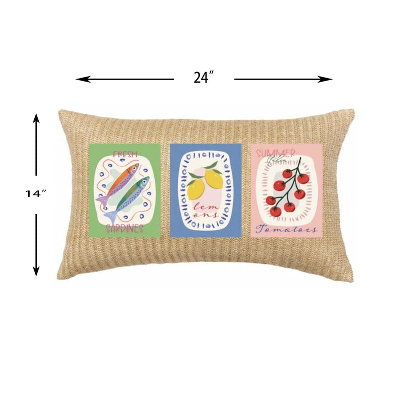 Outdoor Lumbar Pillow - Multi by HouseOfZazla
