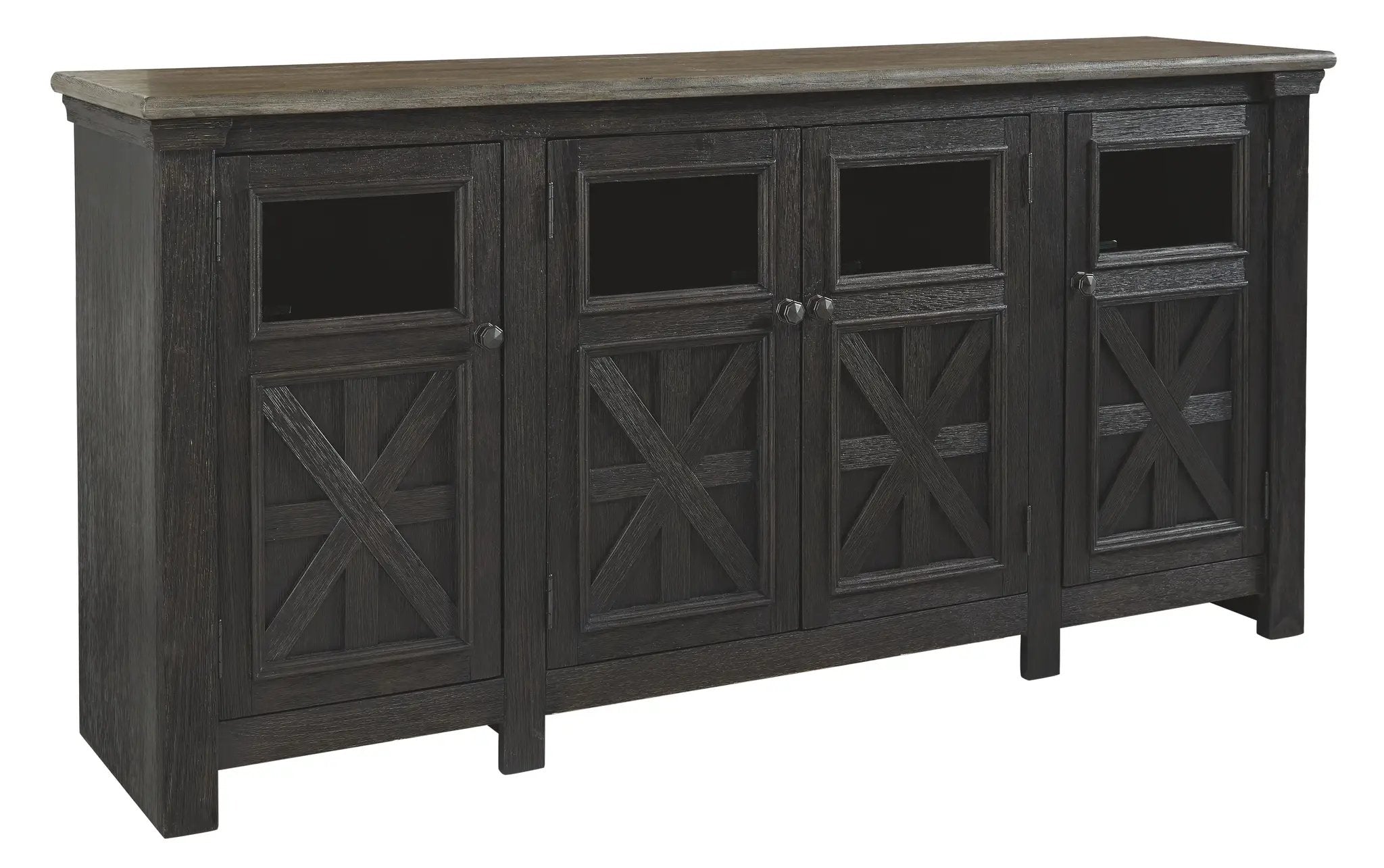Tyler Creek - Extra Large TV Stand - Black / Gray by Unique Piece Furniture