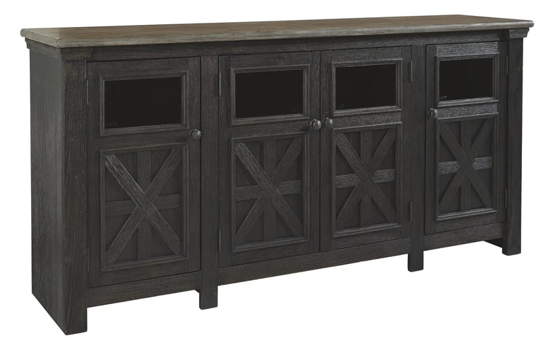 Tyler Creek - Extra Large TV Stand - Black / Gray by Unique Piece Furniture