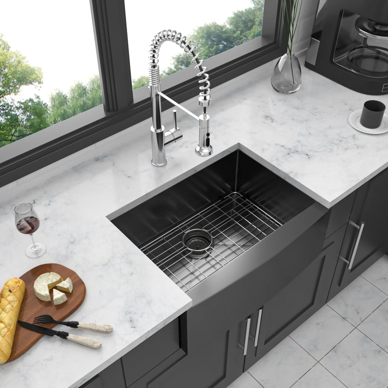 Farmhouse Kitchen Sink, Stainless Steel, Apron Front by HouseOfZazla
