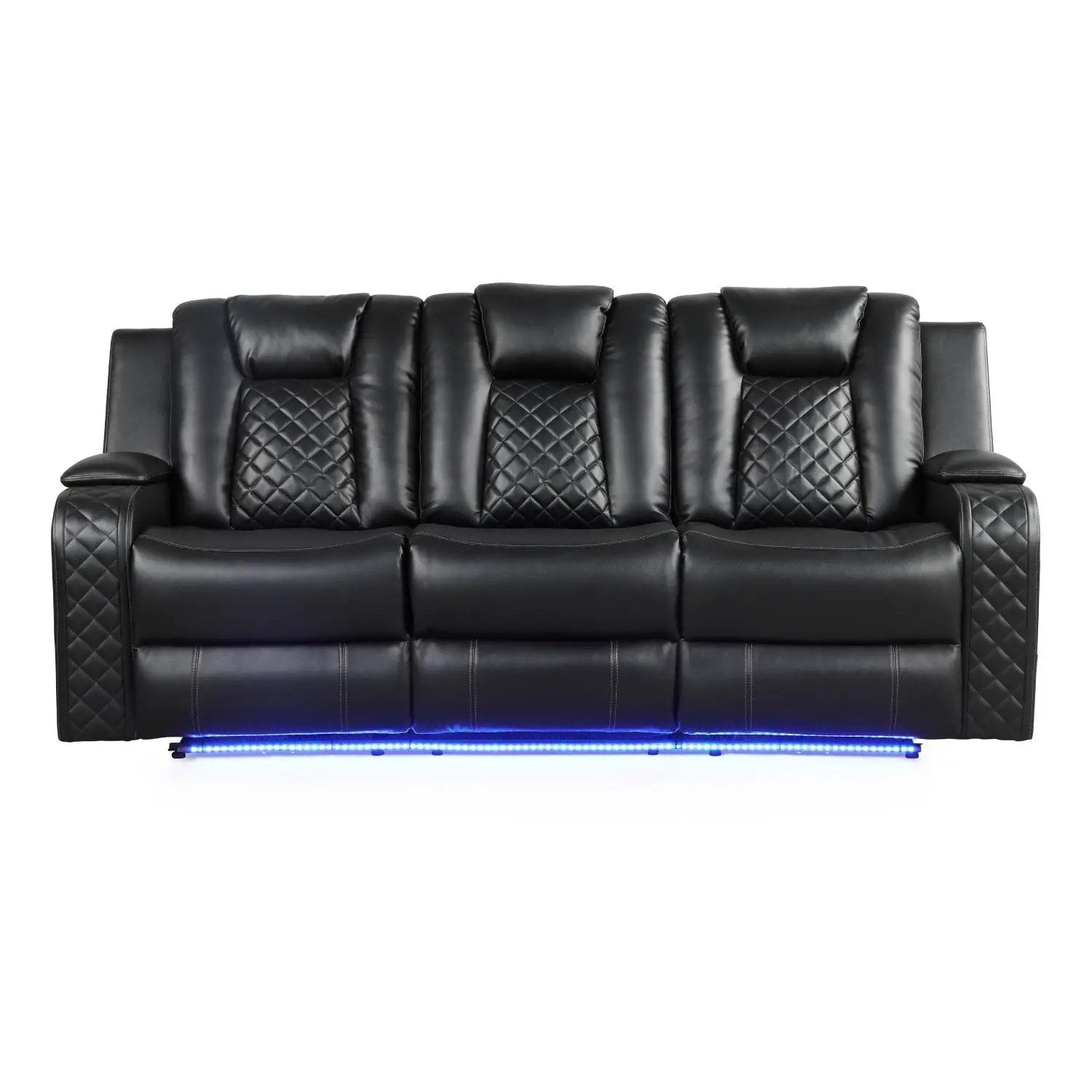 Benz - Power Recliner Set With LED Lighting And USB Charging by HouseOfZazla