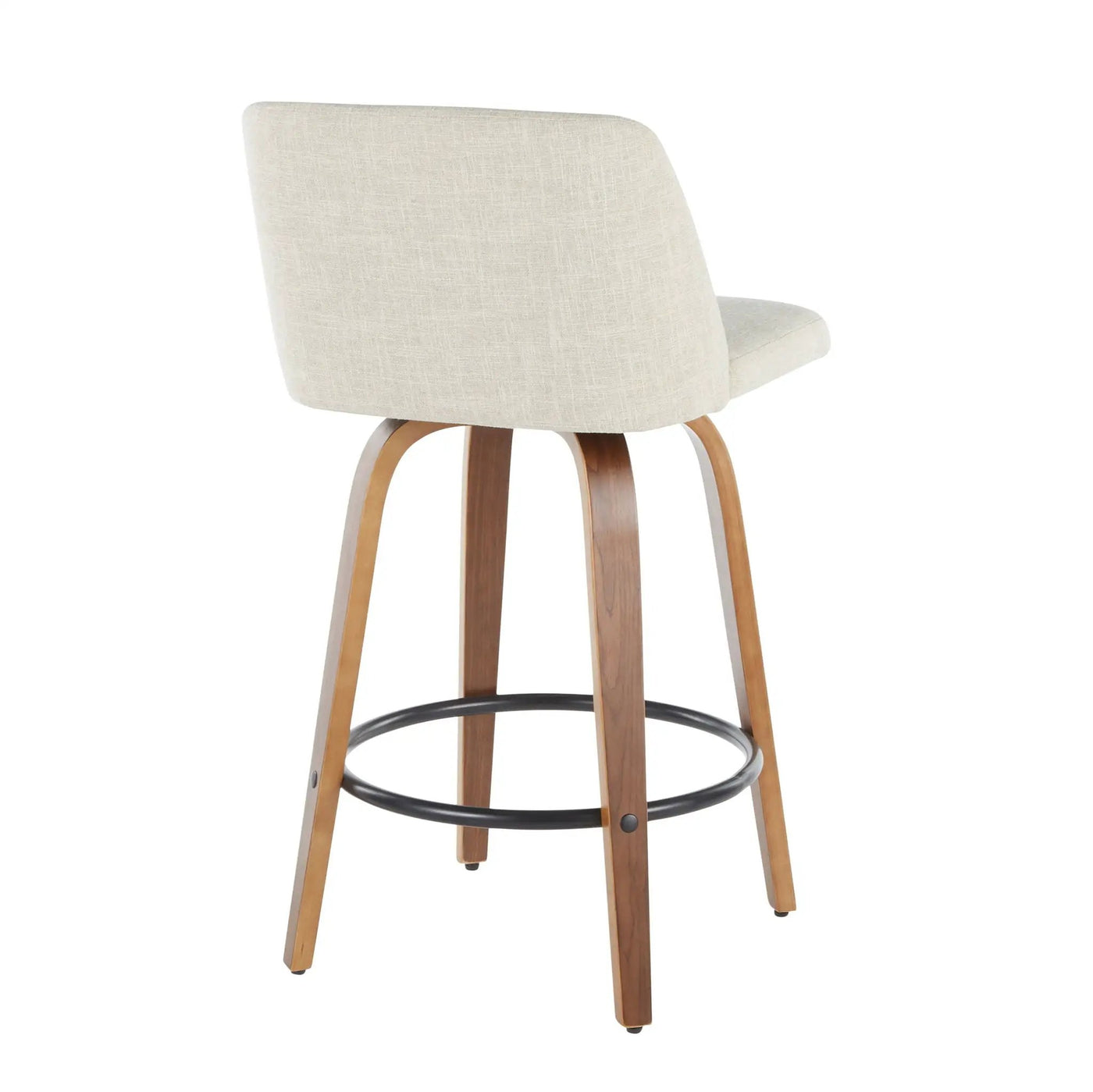 Toriano - Mid-Century Modern Counter Stool (Set of 2) by HouseOfZazla