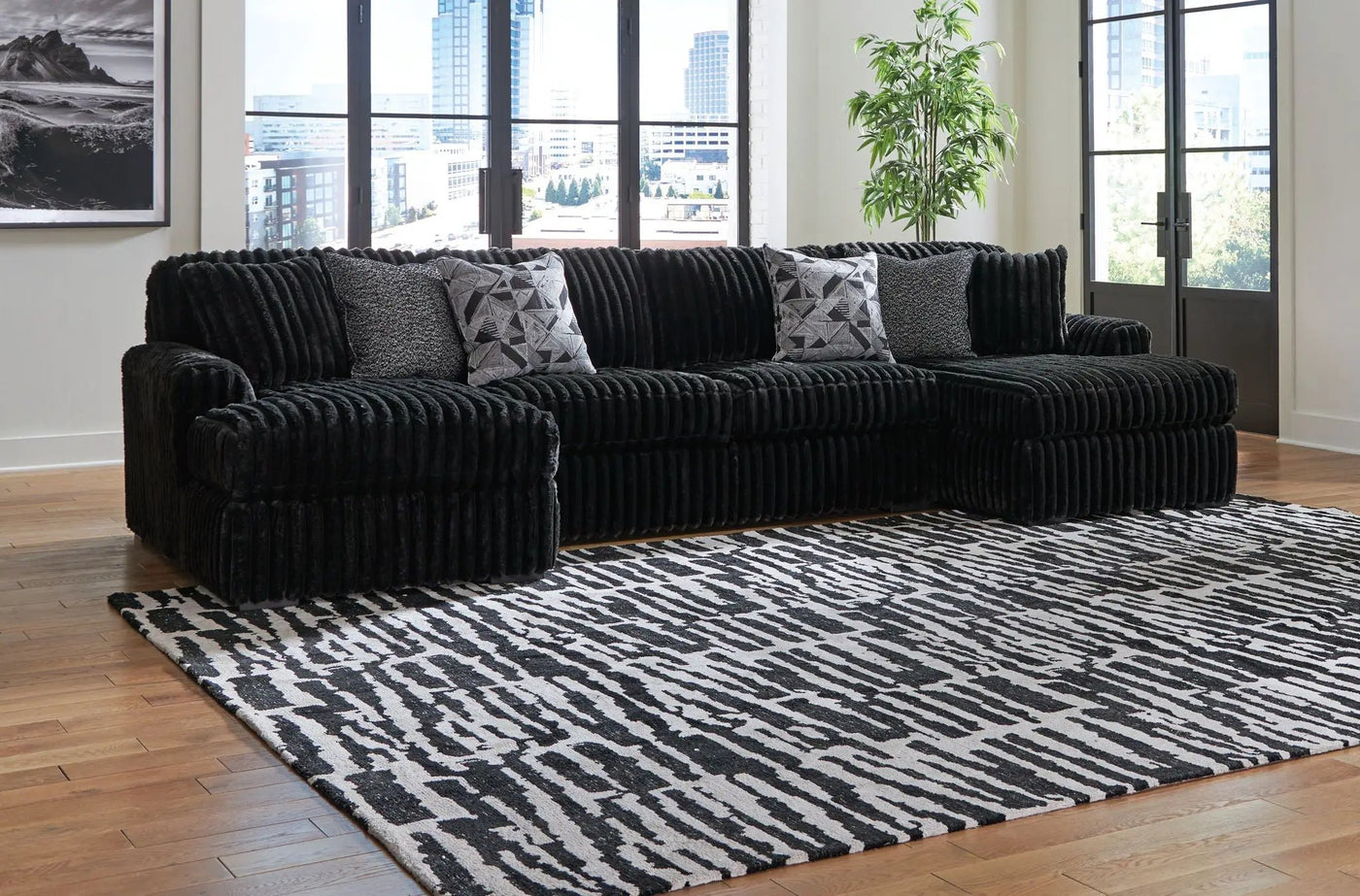 Midnight-Madness - Sectional Set by Unique Piece Furniture