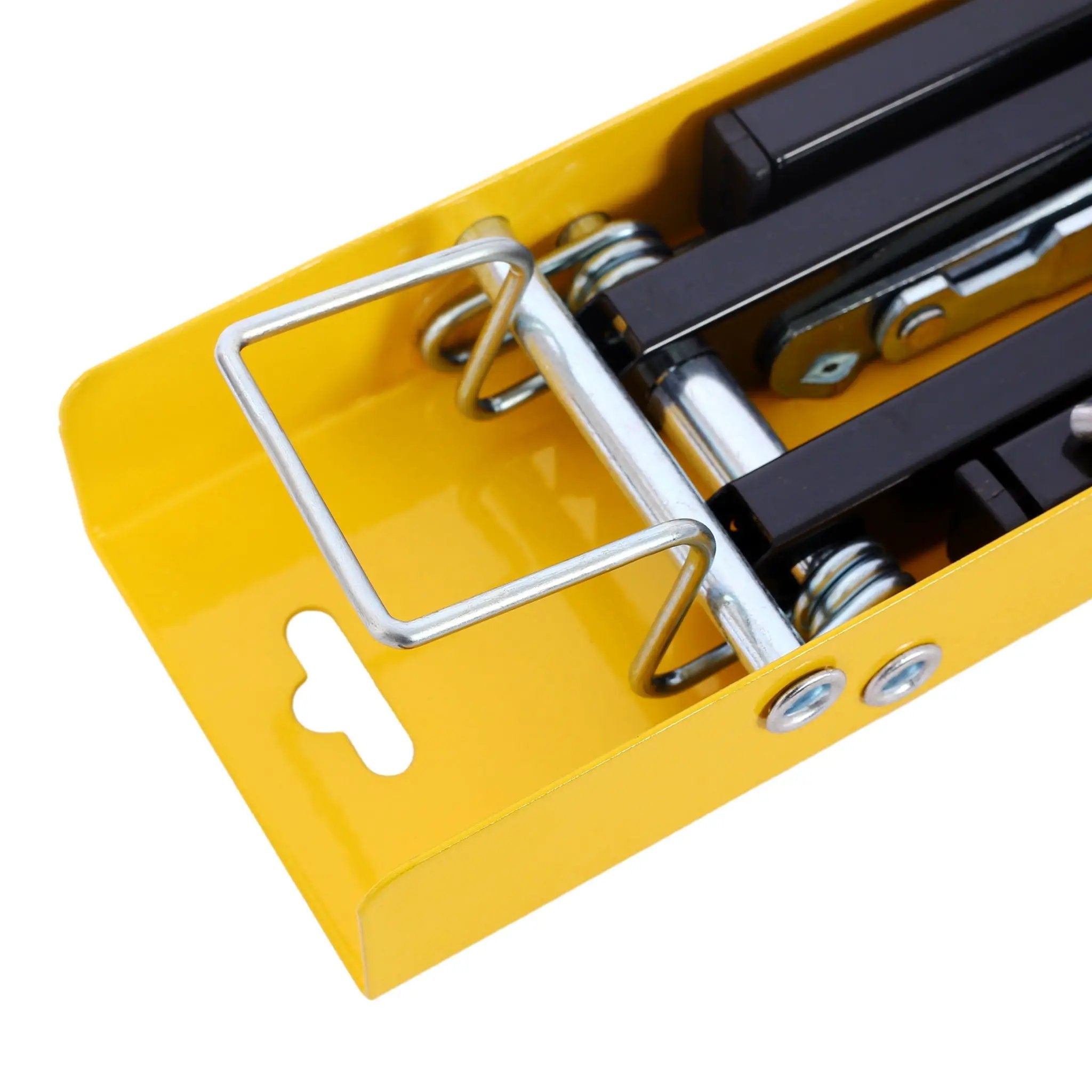 Folding Portable Saw Horses 2 Pack With Fast Open Legs, Heavy Duty For Garage And Workshop - Yellow / Black by HouseOfZazla
