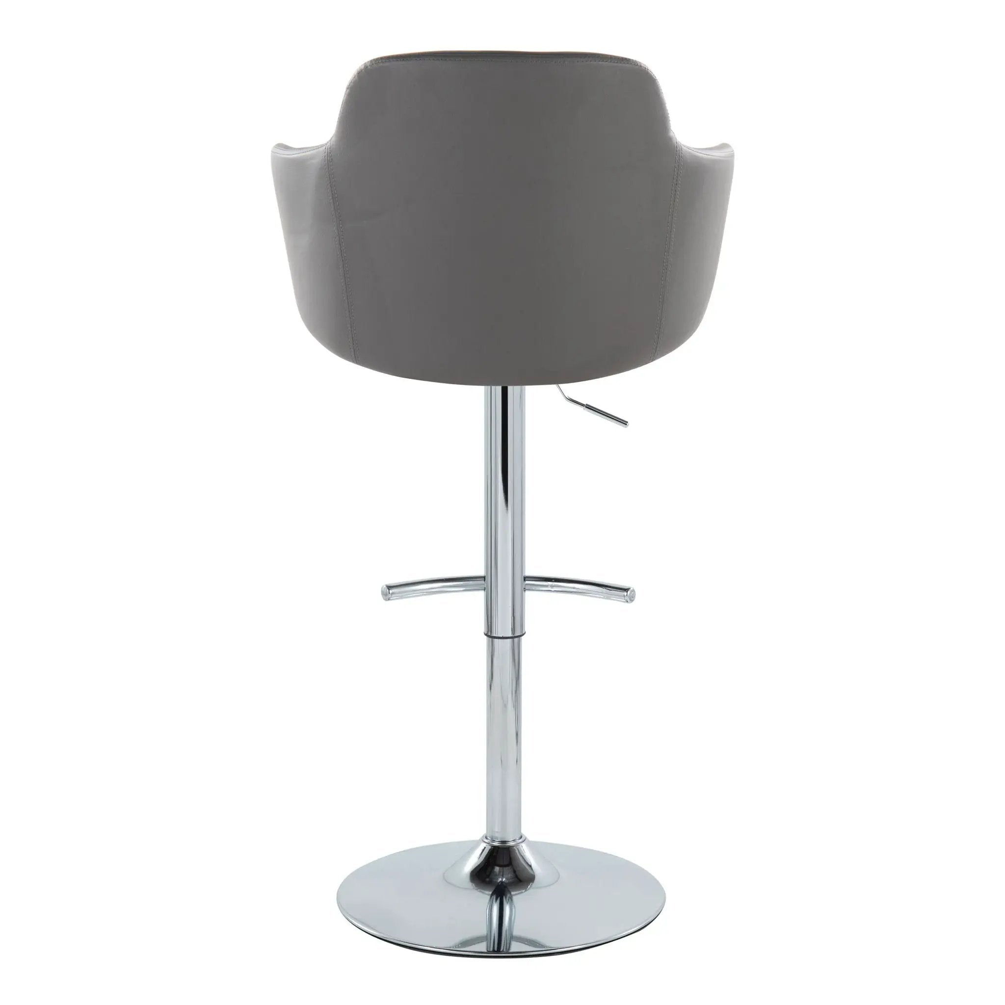 Boyne - Contemporary Adjustable Barstool With Swivel & Rounded T Footrest (Set of 2) by Unique Piece Furniture