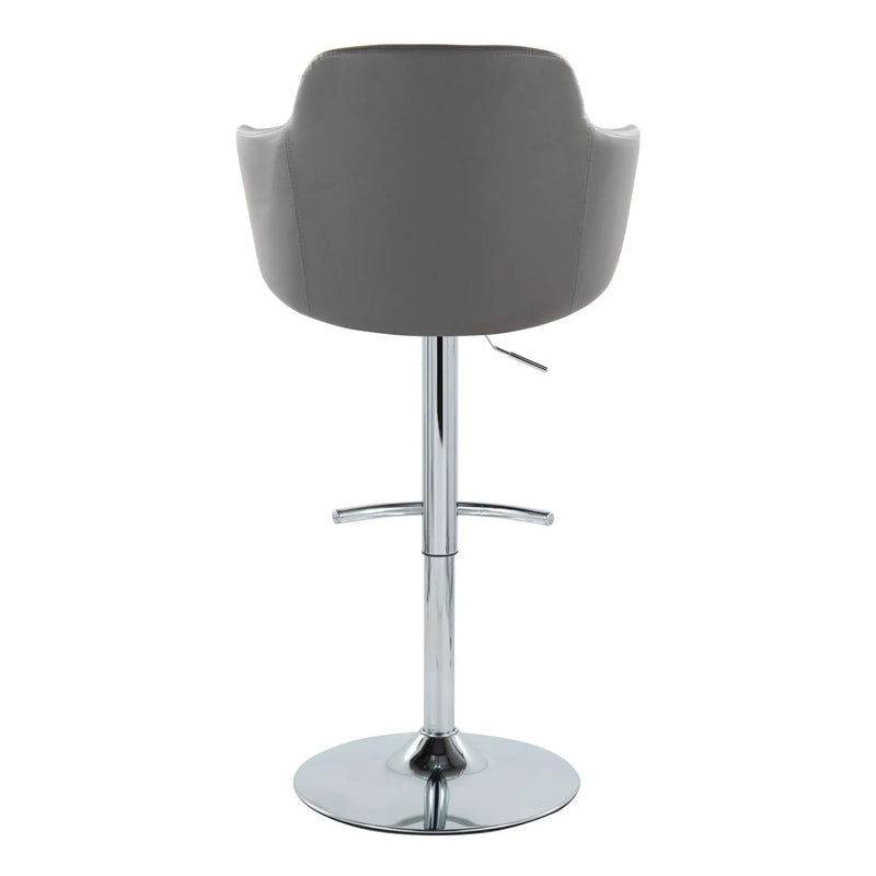 Boyne - Contemporary Adjustable Barstool With Swivel & Rounded T Footrest (Set of 2) by Unique Piece Furniture
