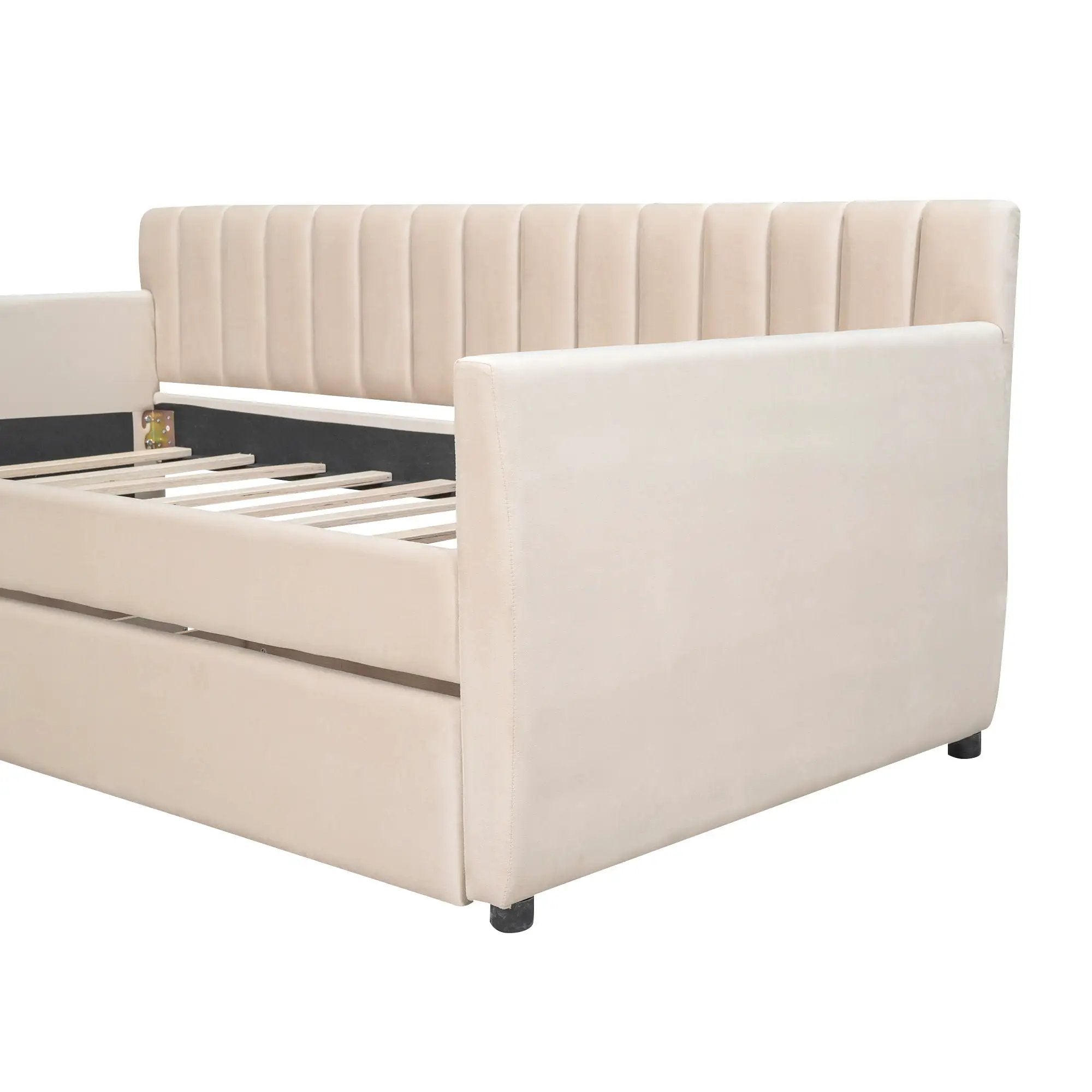Upholstered Daybed With Slat Support by HouseOfZazla