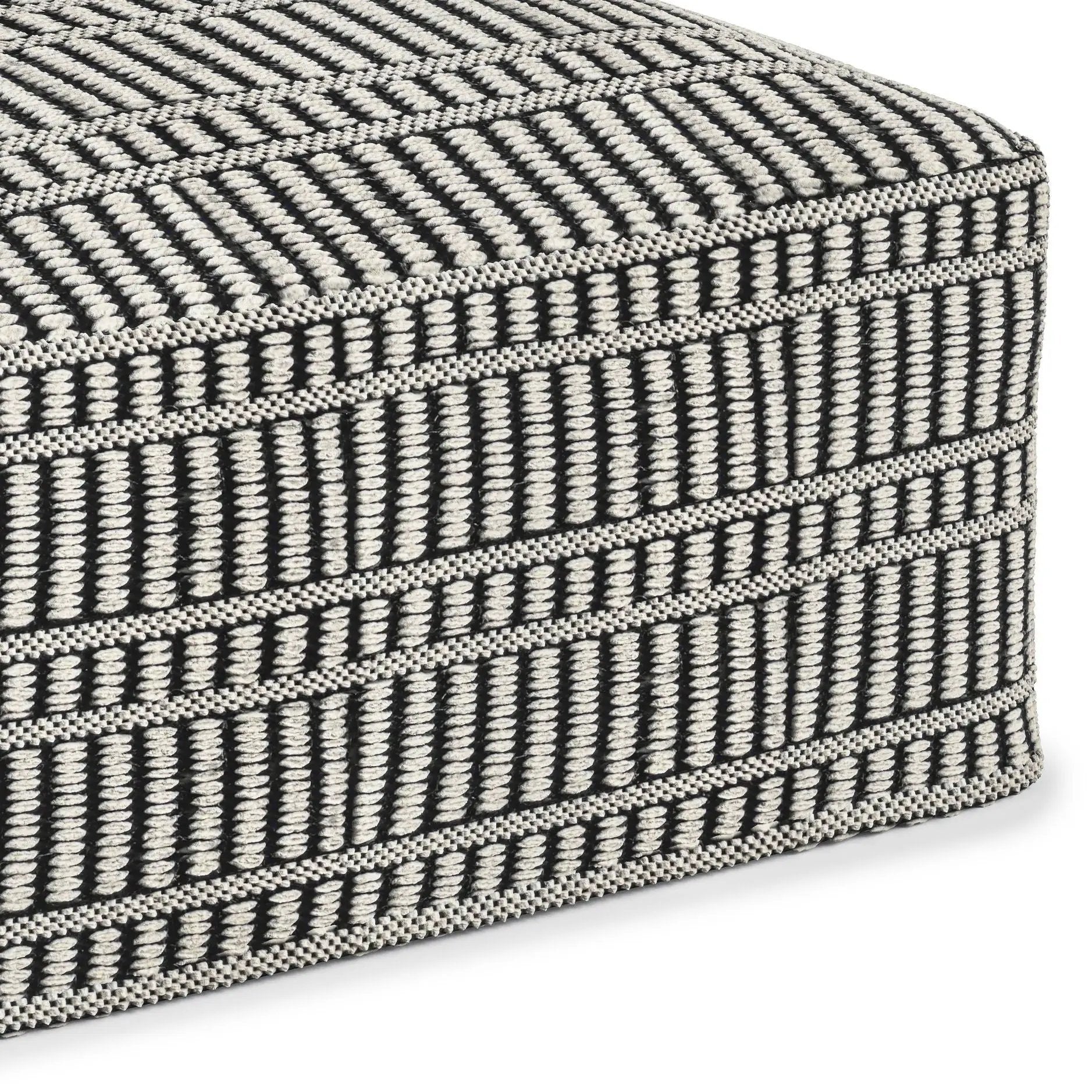 Safford - Square Outdoor / Indoor Pouf by Unique Piece Furniture