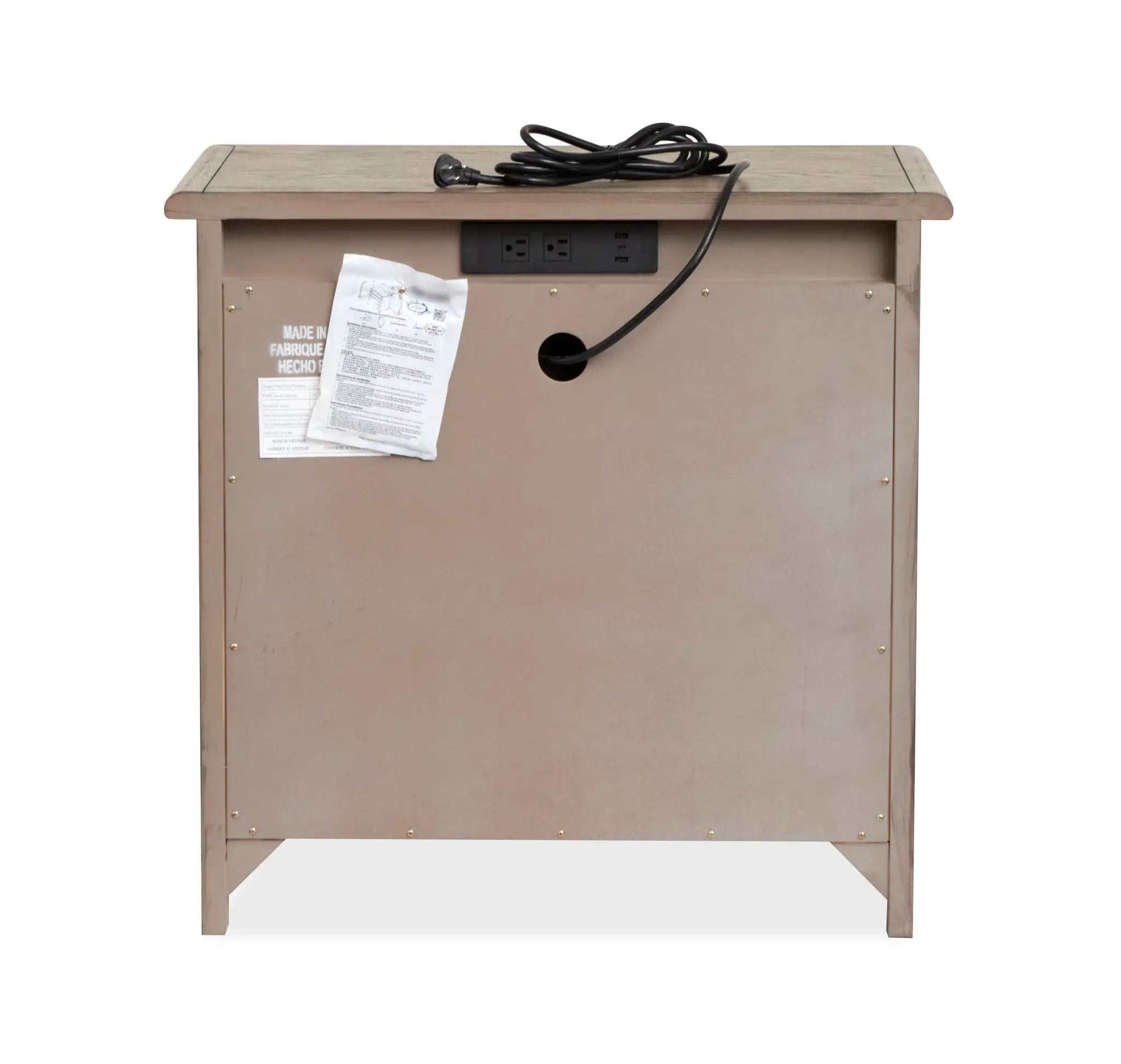 Claremont - Drawer Nightstand - Smokey Taupe by Unique Piece Furniture