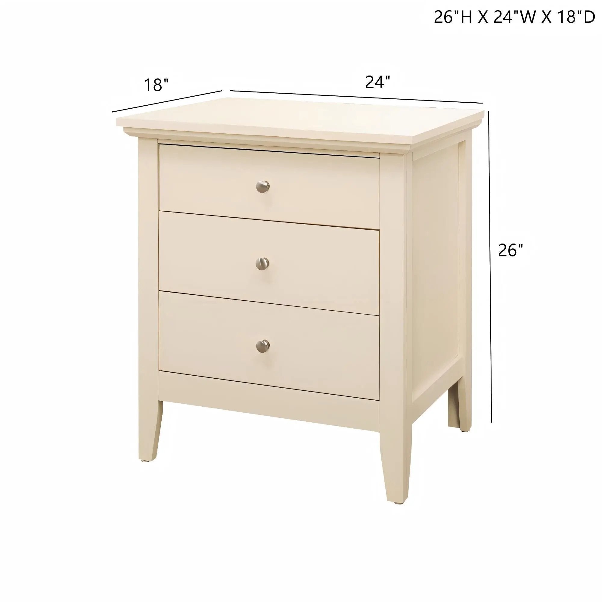 3 Drawer Nightstand & Dove Tailed Drawers by HouseOfZazla