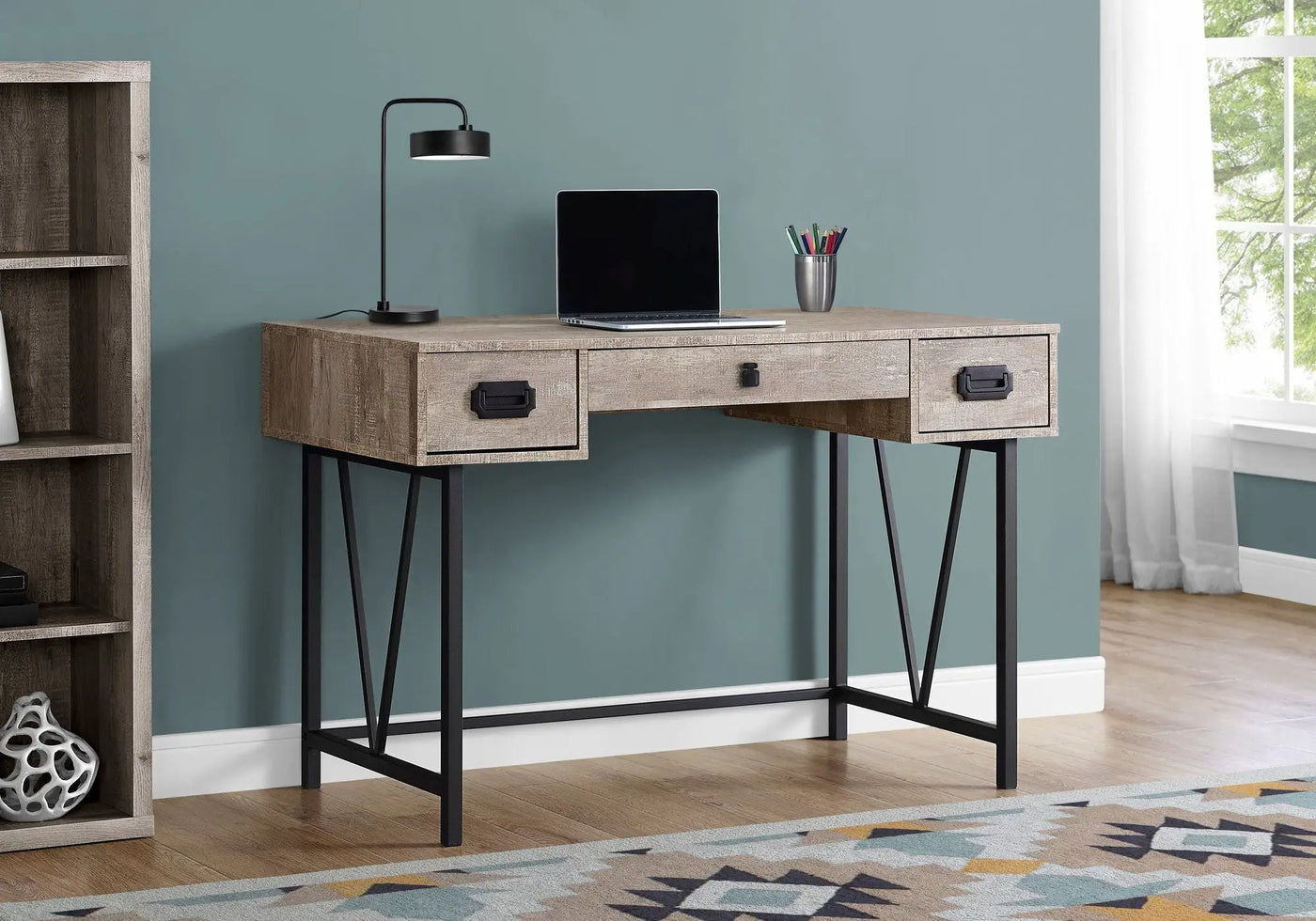 Computer Desk For Home Office, Laptop, Storage Drawers, Transitional by Unique Piece Furniture