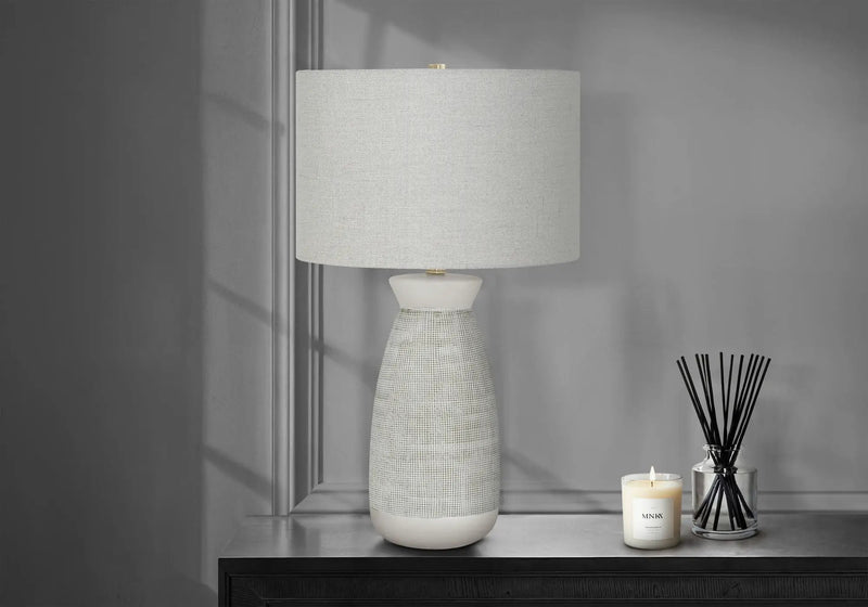 Lighting, Table Lamp, Ceramic, Contemporary - Gray by Unique Piece Furniture