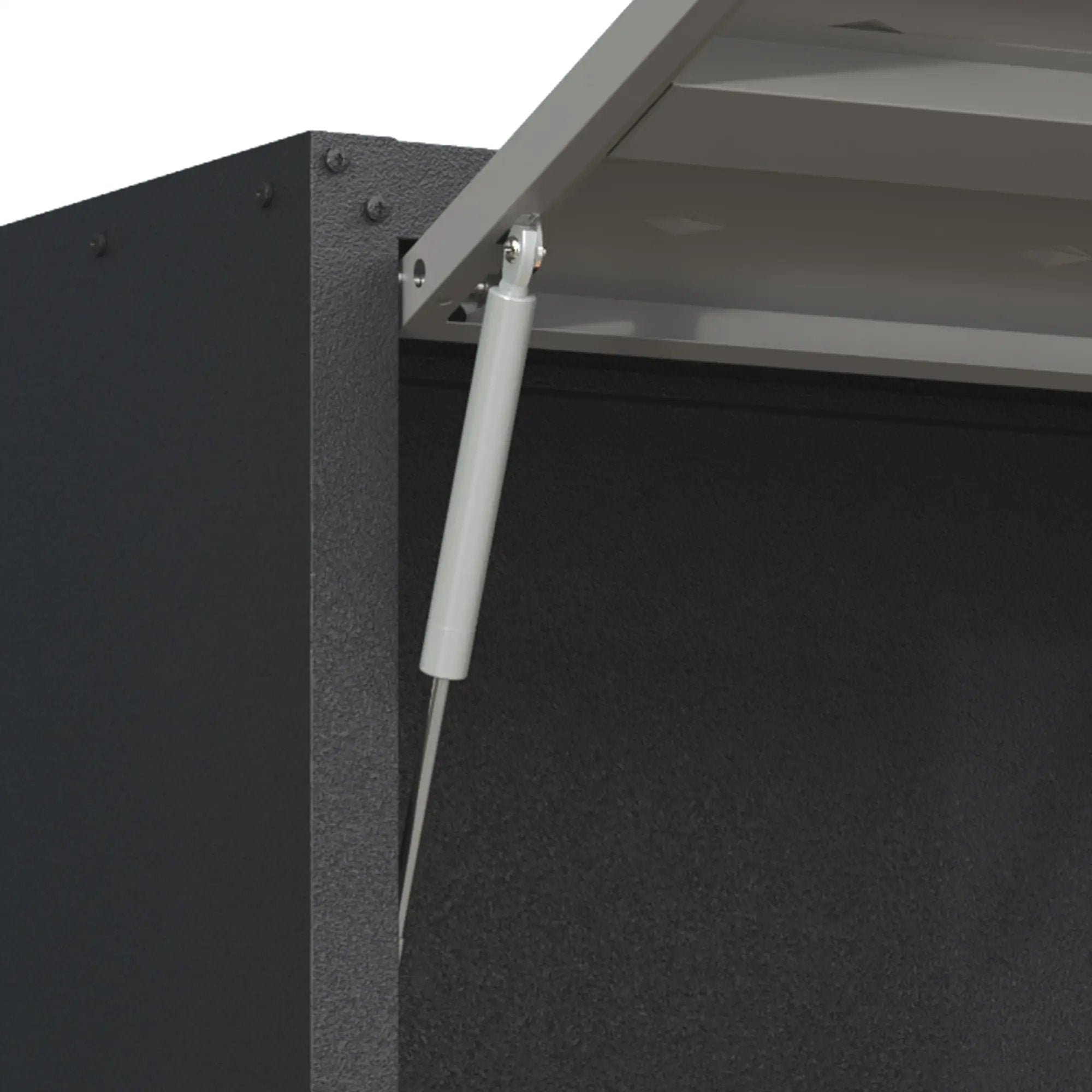 Heavy Duty Metal Wall Mounted Tool Storage Cabinet Steel Metal Garage Storage Cabinet - Black / Gray by HouseOfZazla