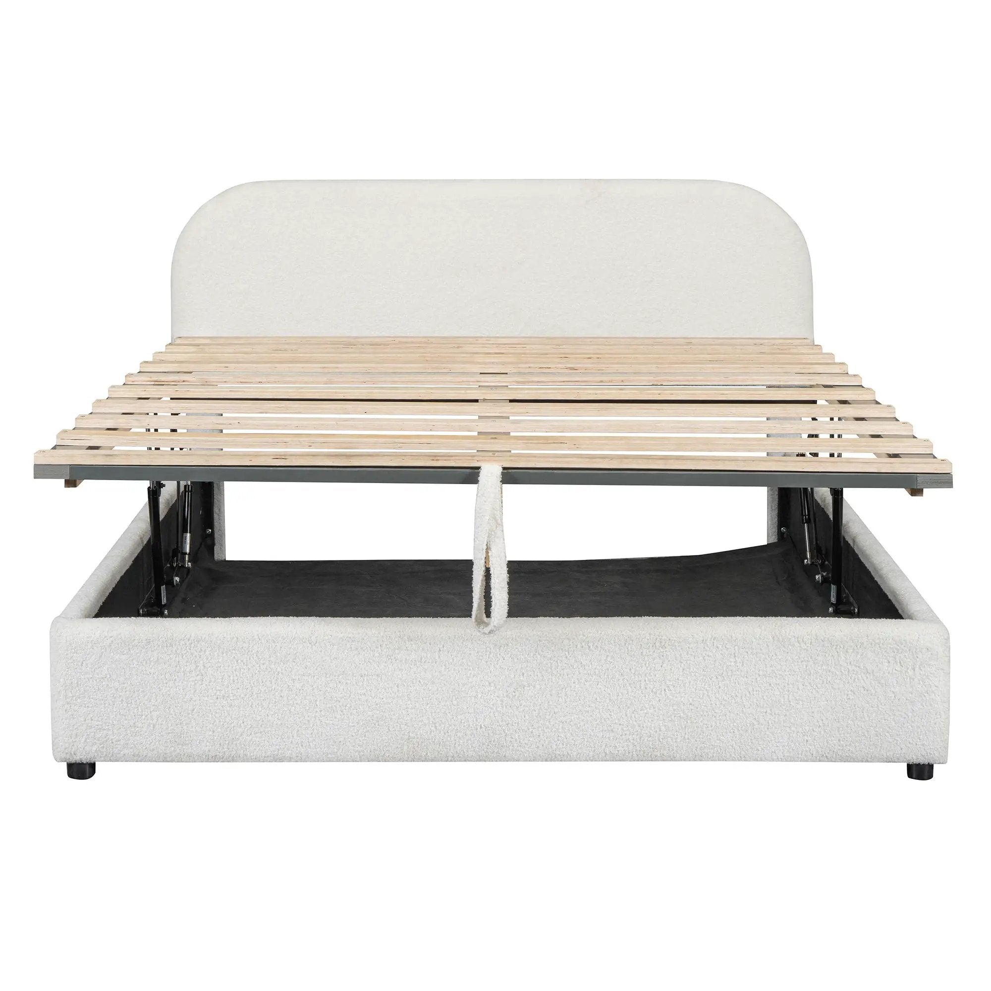 Upholstered Platform Bed With Hydraulic Storage System by HouseOfZazla