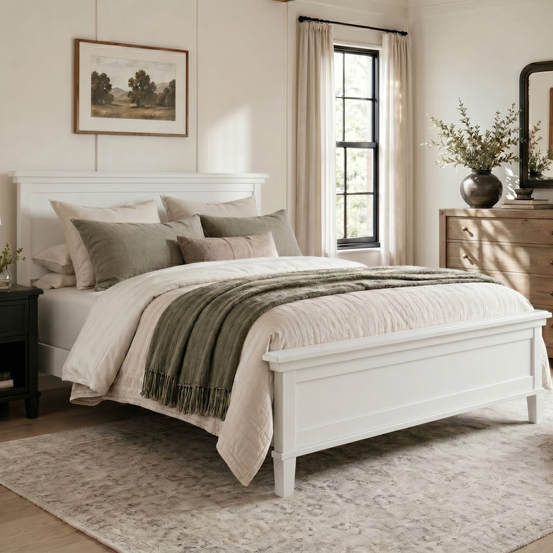 Mid-Century Modern Wood Platform Bed by HouseOfZazla