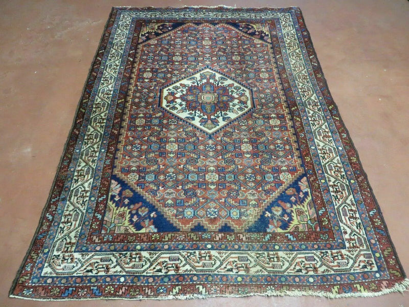 4' X 7' Antique Handmade Turkish Sivas Floral Oriental Wool Rug Organic by Jewel Rugs