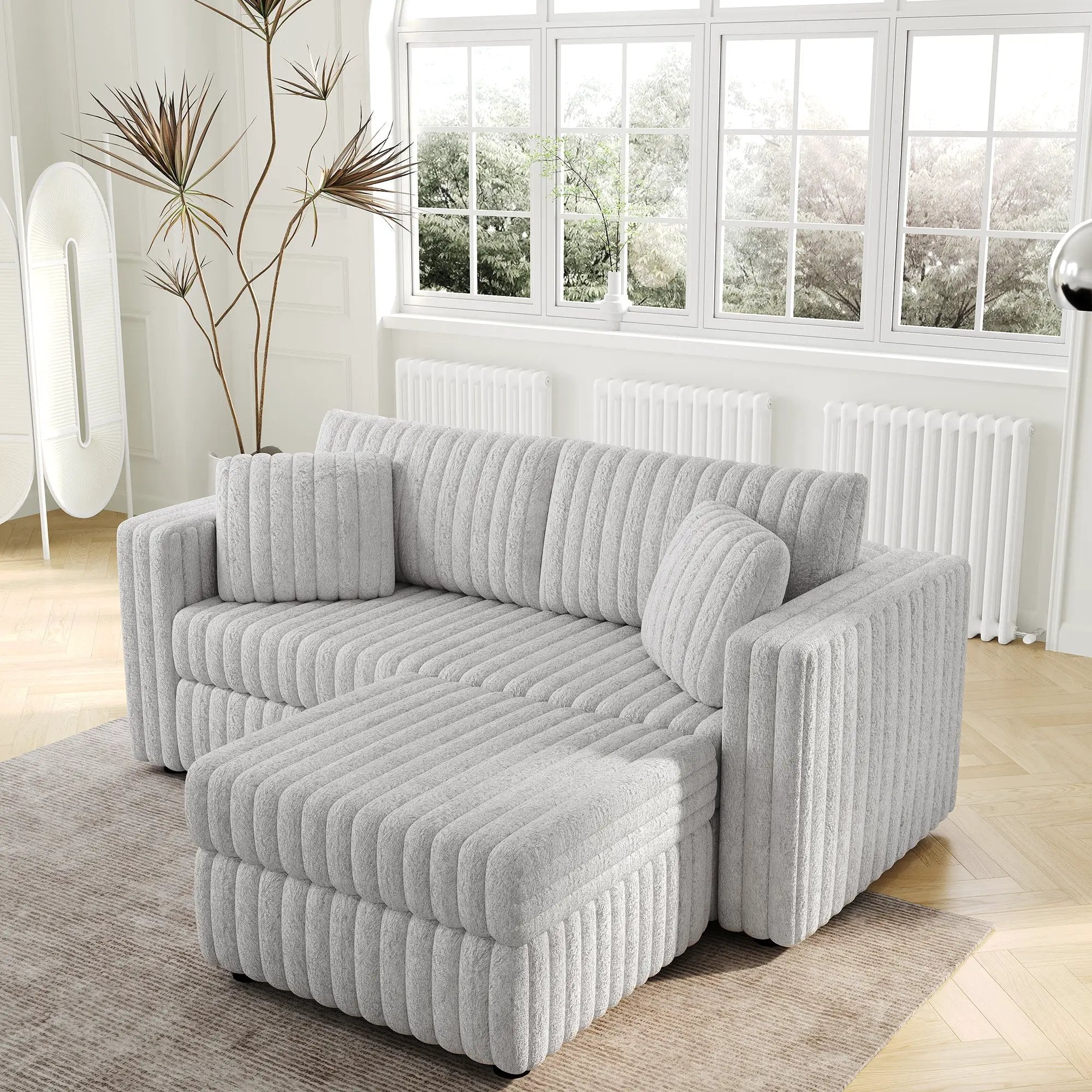 75.6" Soft Modular 2-Person Sofa with Hydraulic Lift by HouseOfZazla