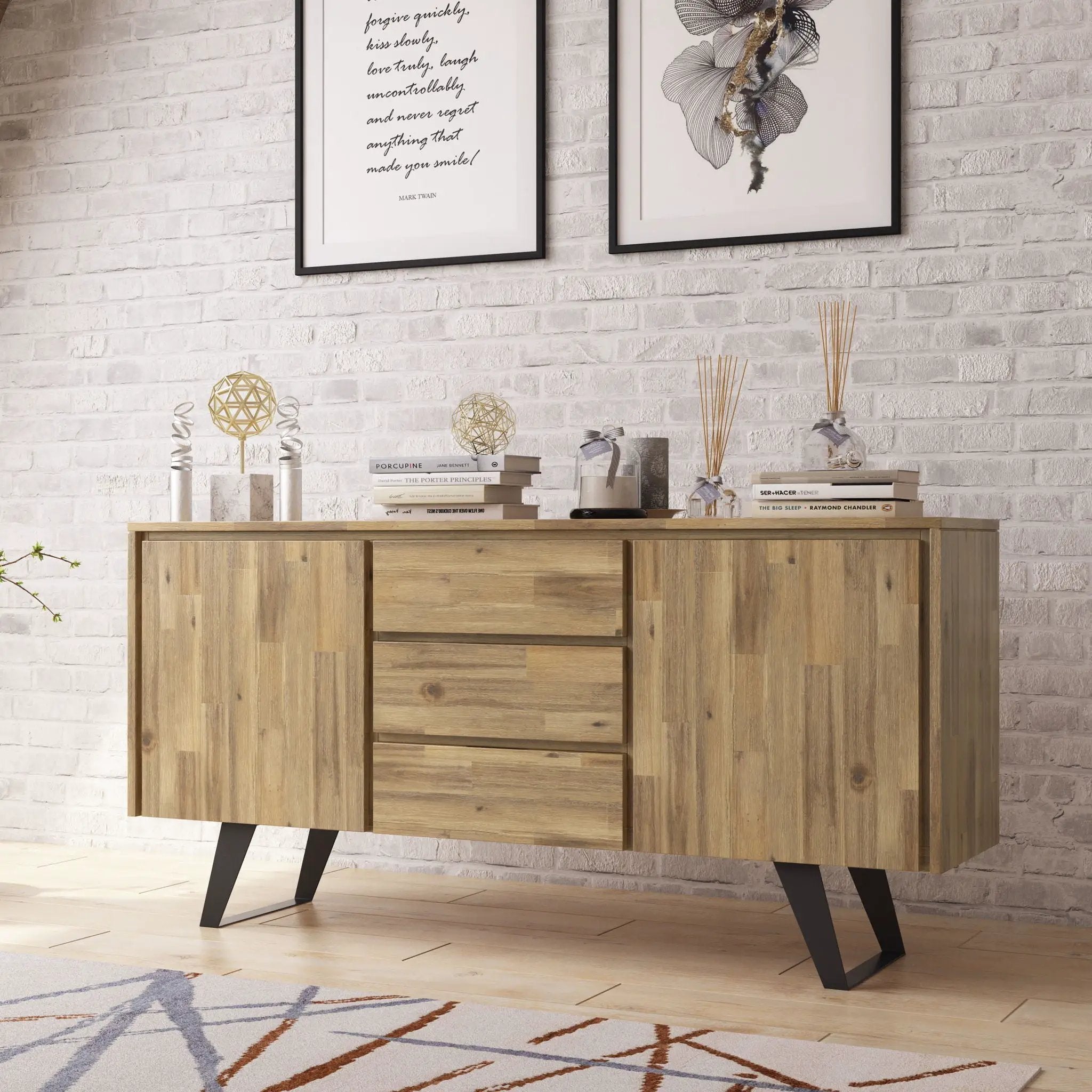 Lowry - Modern Industrial Sideboard Buffet by Unique Piece Furniture