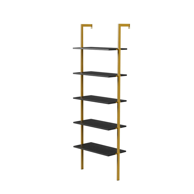 5-Tier Bookshelf Solid Wood Ladder Shelf by HouseOfZazla