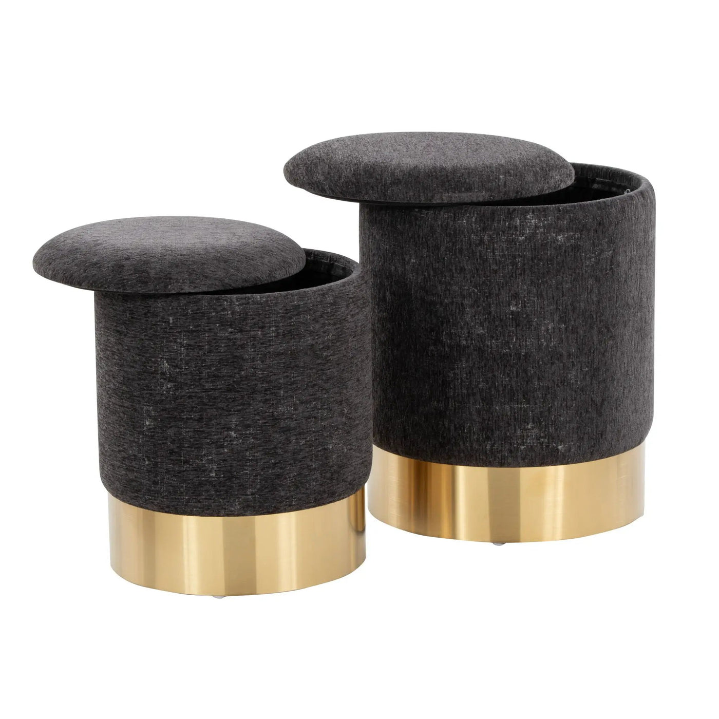 Marla - Contemporary Nesting Ottoman Set by HouseOfZazla