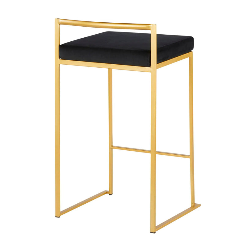Fuji - Contemporary / Glam Design Counter Stool (Set of 2) by HouseOfZazla