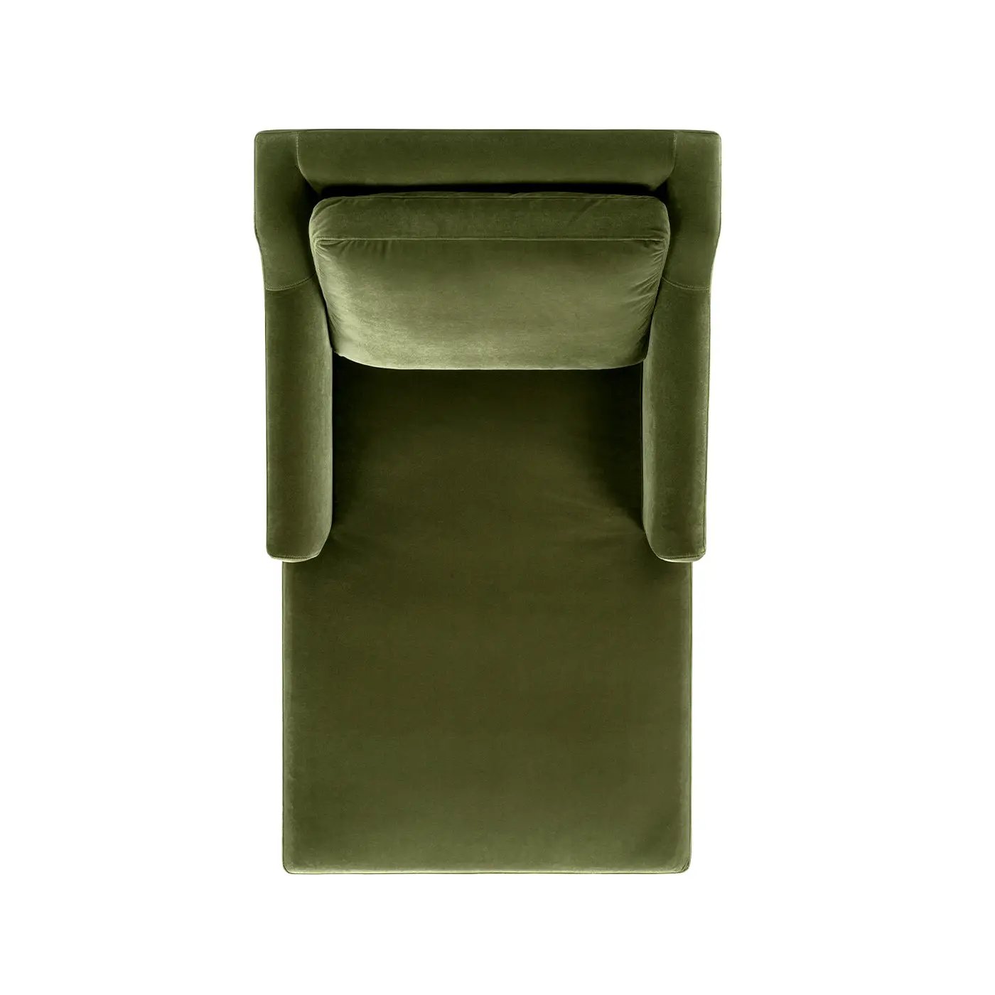 Josephine 60" Upholstered Chaise Lounge in Olive by HouseOfZazla