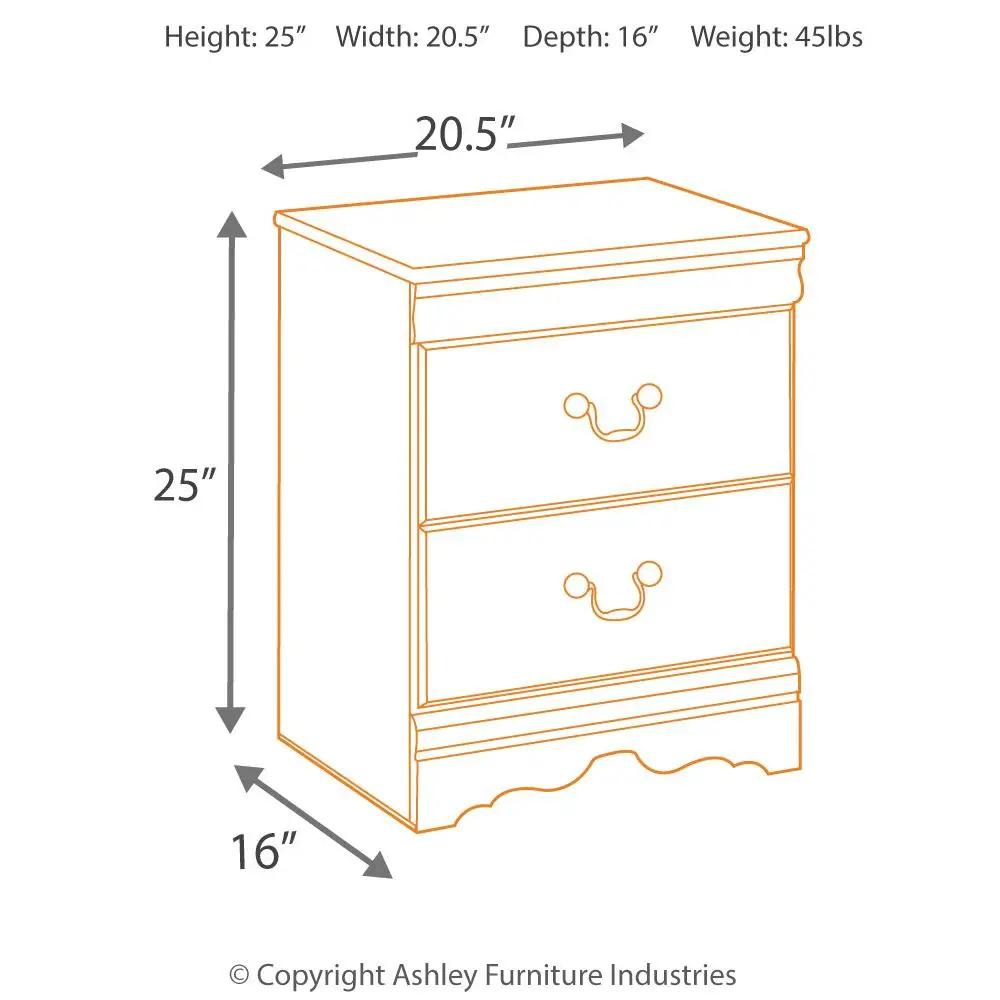 Huey Vineyard - Two Drawer Night Stand - Black by Unique Piece Furniture