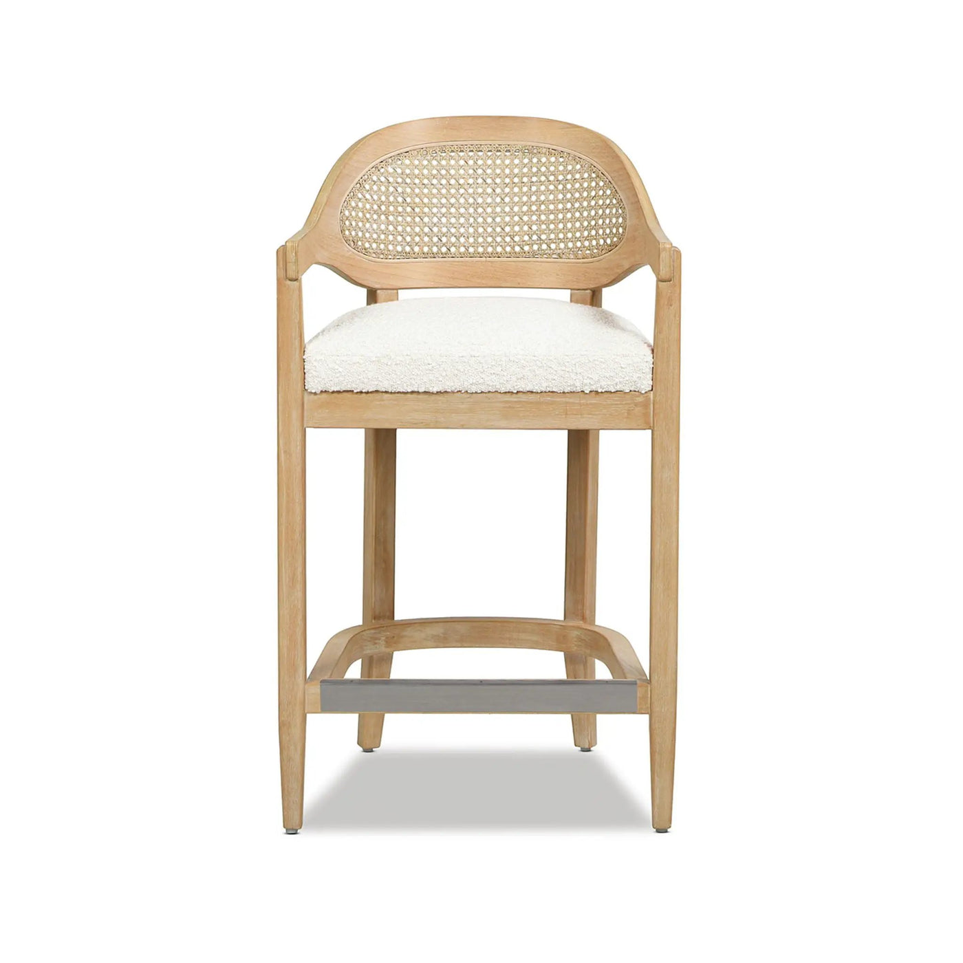 Americana - Mid-Century Modern Cane Back Counter Stool by Unique Piece Furniture